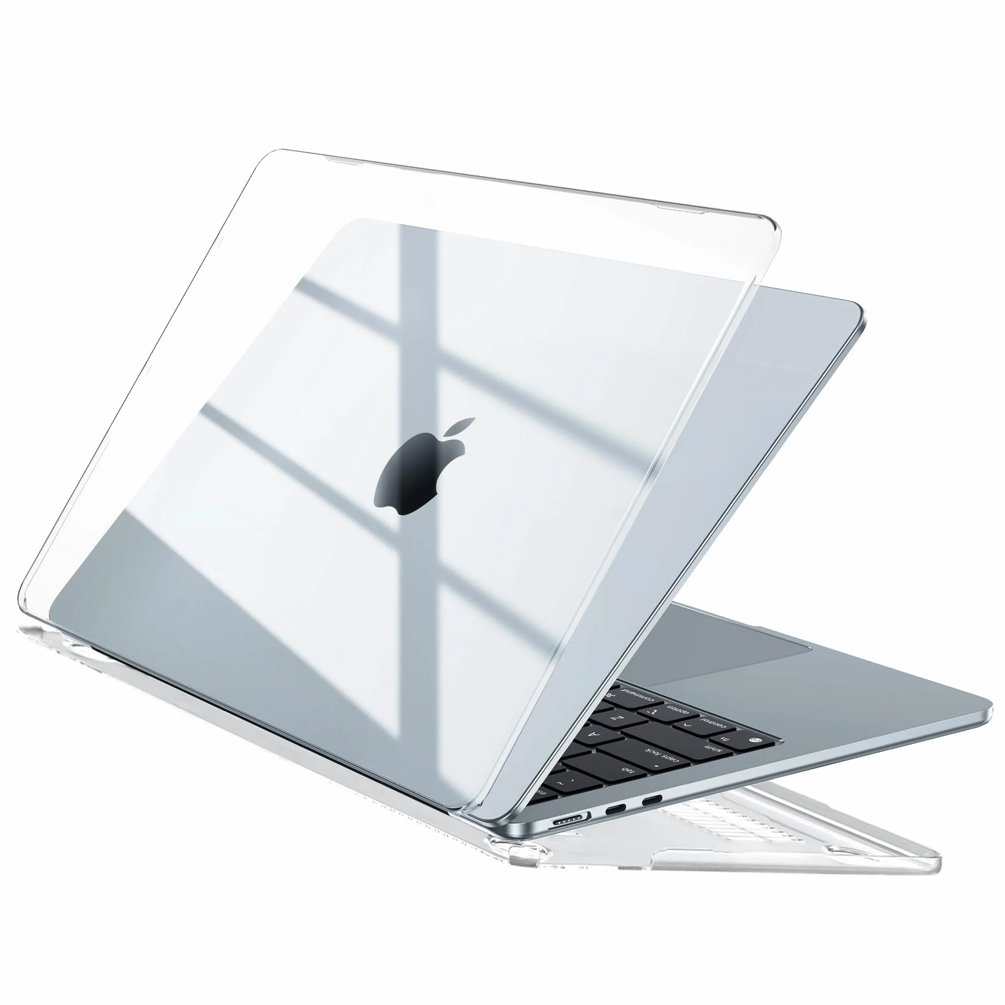 Etui kompatybilne z MacBook Air M5 13 cala M4 M3 M2 2026 2025-2022 A3449 A3240 A3113 A2681 Mac 13,6 Plastikowa Twarda Obudowa + Osłona Klawiatury + ściereczka do Polerowania - Krystalicznie Czysty