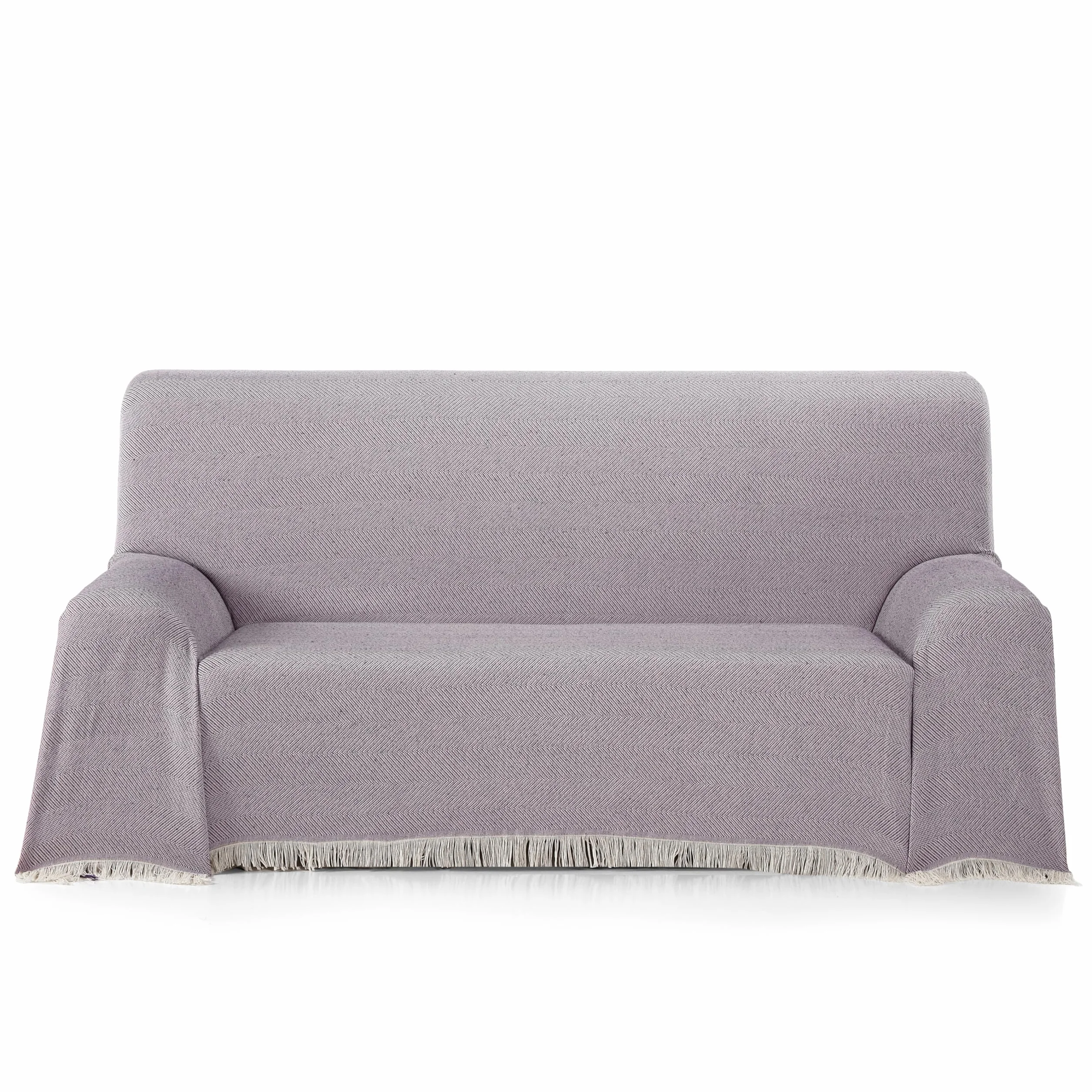 Martina Home Uniwersalny kolec Foulard, tkanina, ecru/liliowy, 180x260 cm