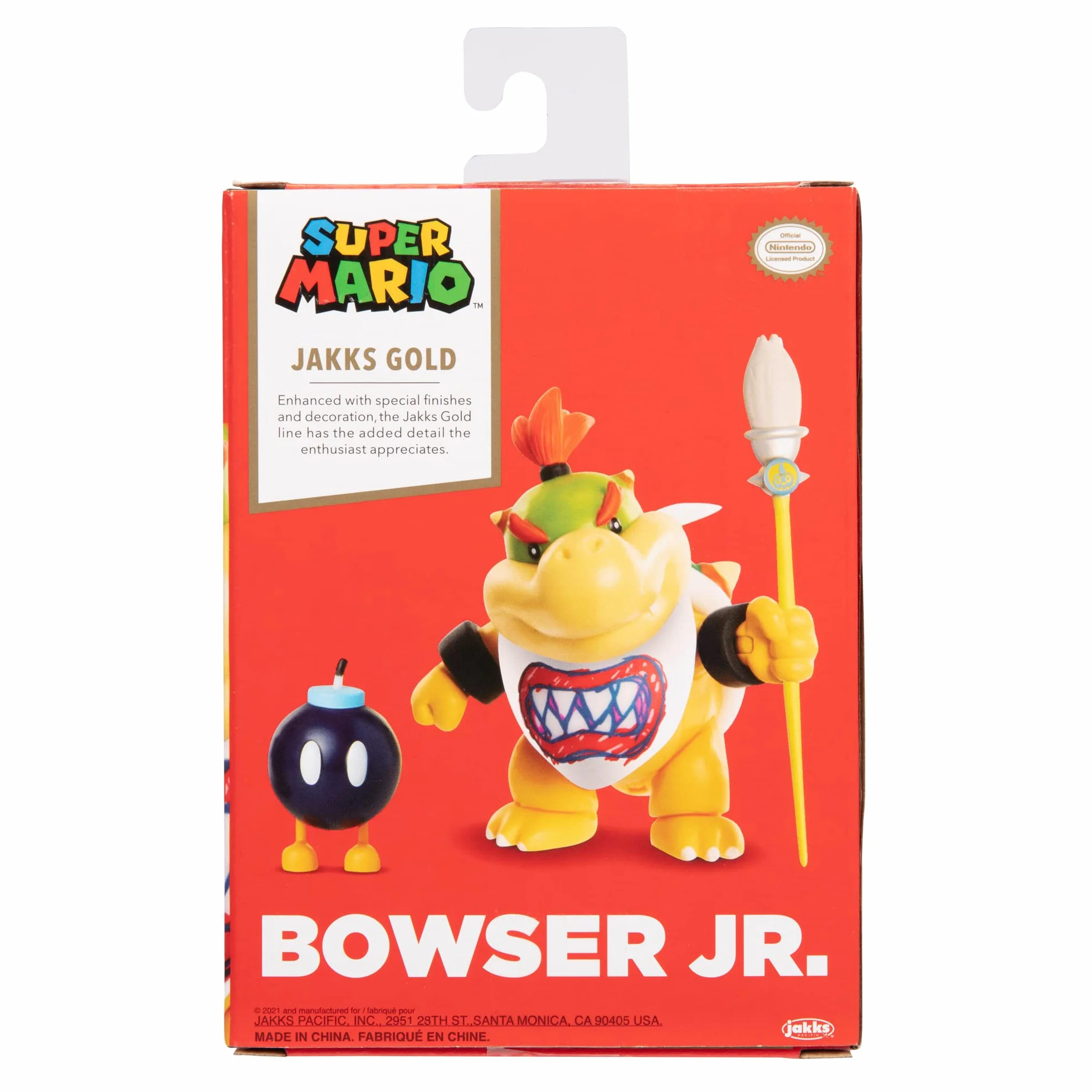 Nintendo Super Mario Figur Bowser Jr. w/Paint brush in Sammlerbox, 10 cm
