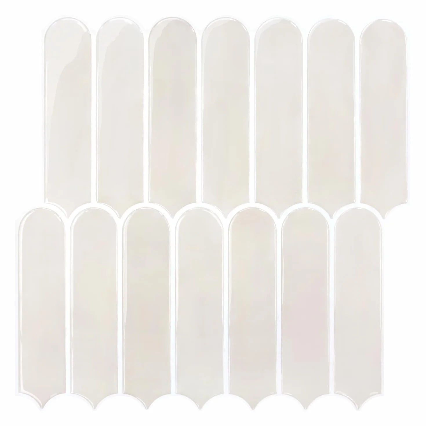 COMSTICKC Upgrade Grubsze 3D klejone płytki kuchenne Beżowe, 10 sztuk, 3D naklejki na płytki Samoprzylepne 3D panele ścienne Płytki ścienne Samoprzylepne Tylna ściana kuchenna Łazienka, 30,5x30,5 cm