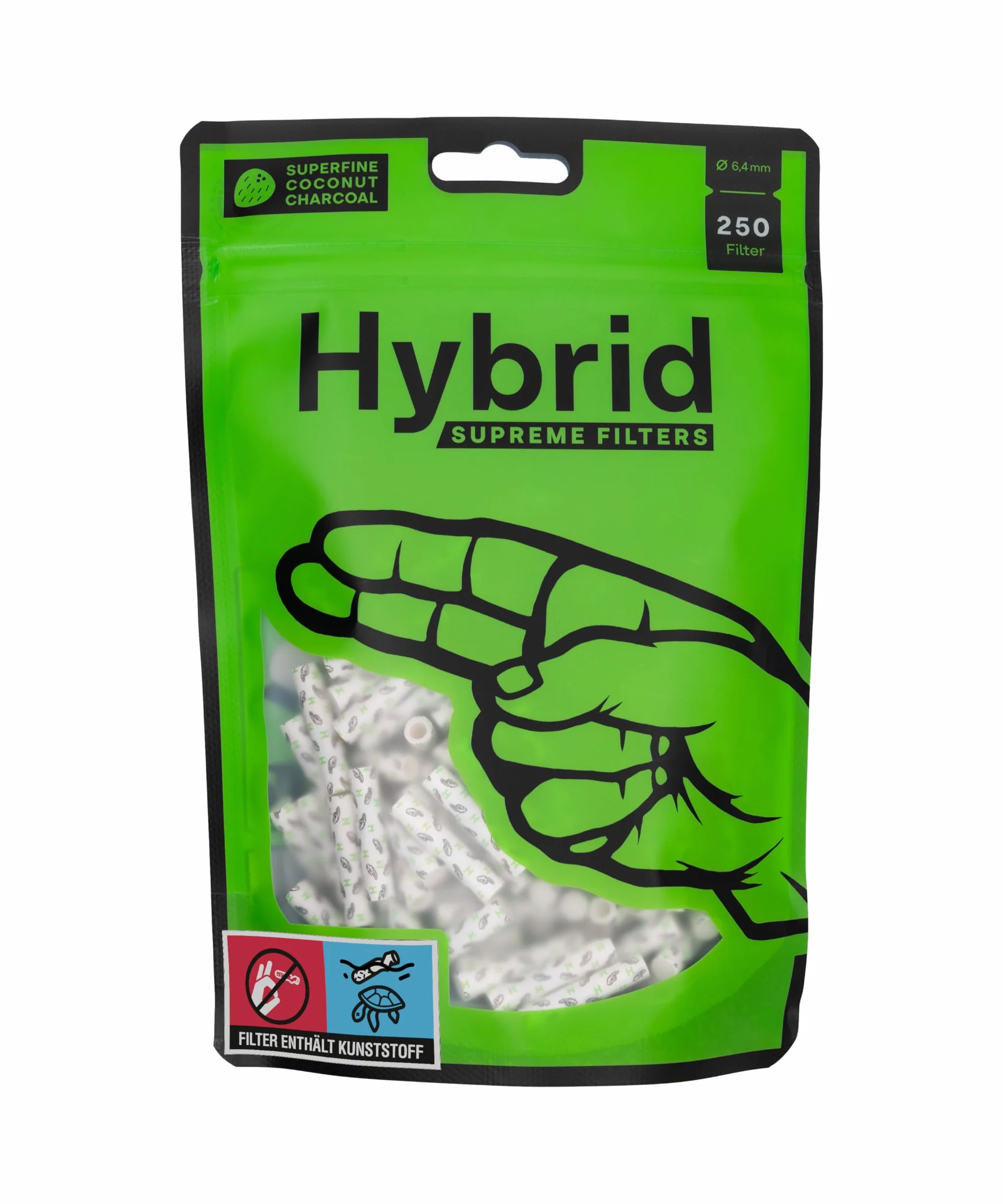 Hybrid Slimfilter Filtry, Biały, 250 sztuk