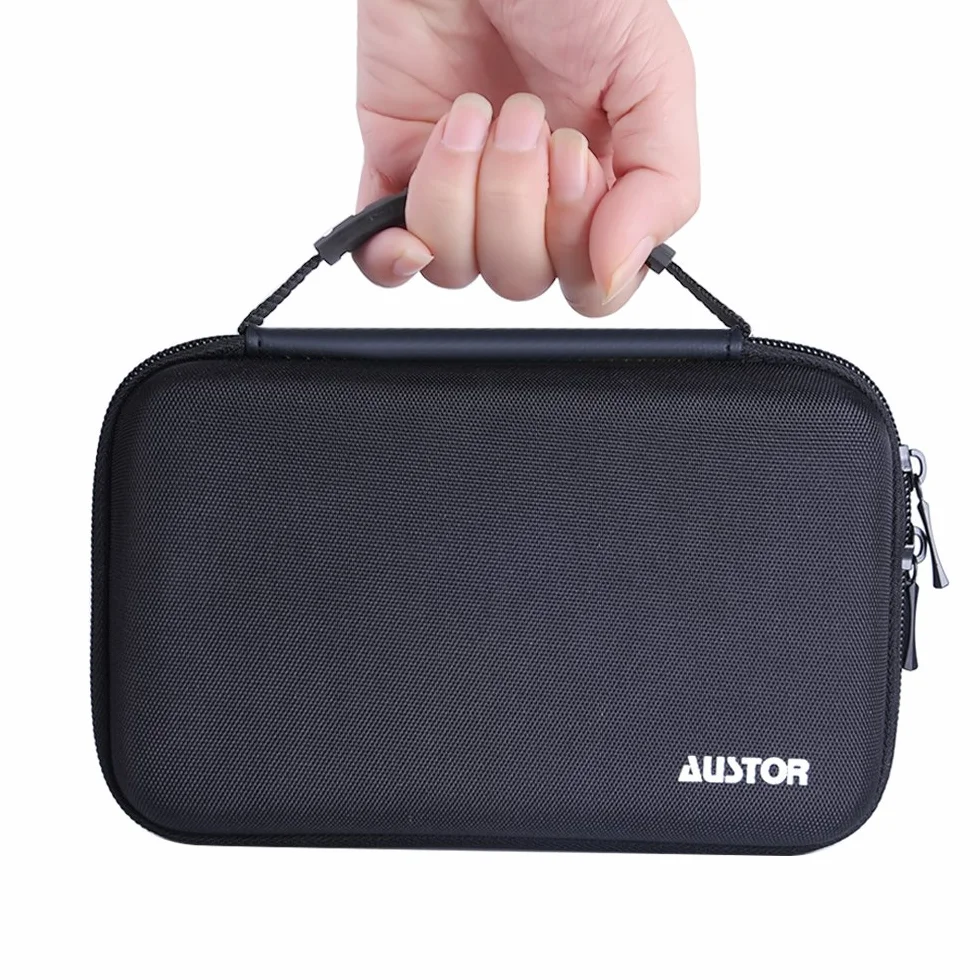 AUSTOR Twarda torba do przenoszenia do nowego 3DS XL czarna/niebieska, niebieski