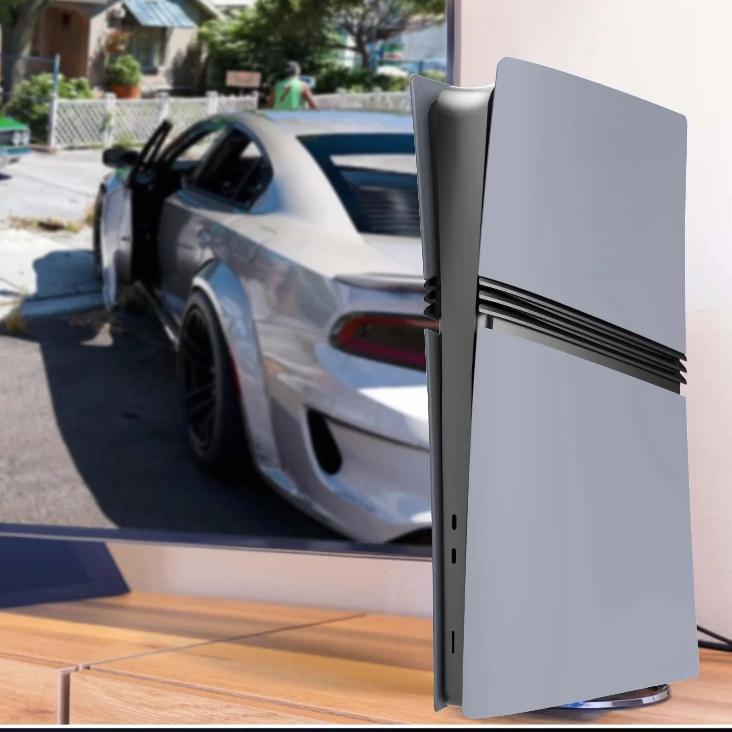 ElitePlay 30. rocznica szare PS5 Pro cyfrowe płyty czołowe osłona etui wymienne płyty do Playstation 5 Pro Digital Edition
