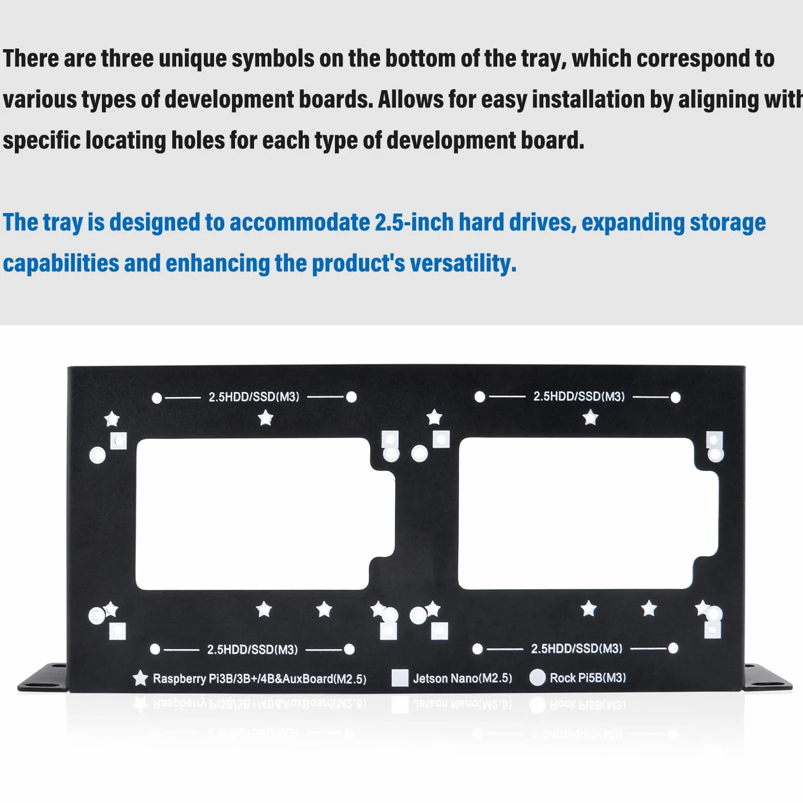 GeeekPi DeskPi RackMate Accessories SBC Shell 10 cali 1U Rack Shelf do DeskPi RackMate T1/T0/T2 Rackmount i wszystkich standardowych 10-calowych szaf i szaf