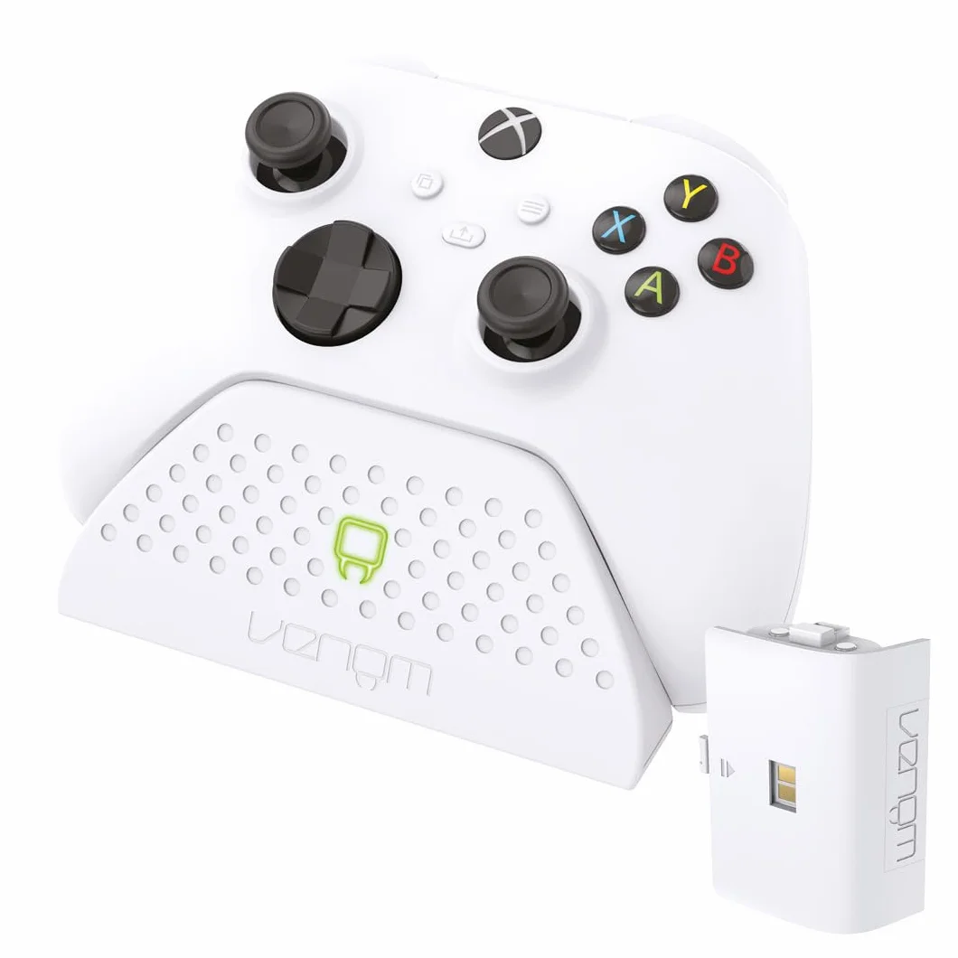 Venom Charging Dock with Rechargeable Battery Pack - White (Xbox Series X & S/Xbox One)
