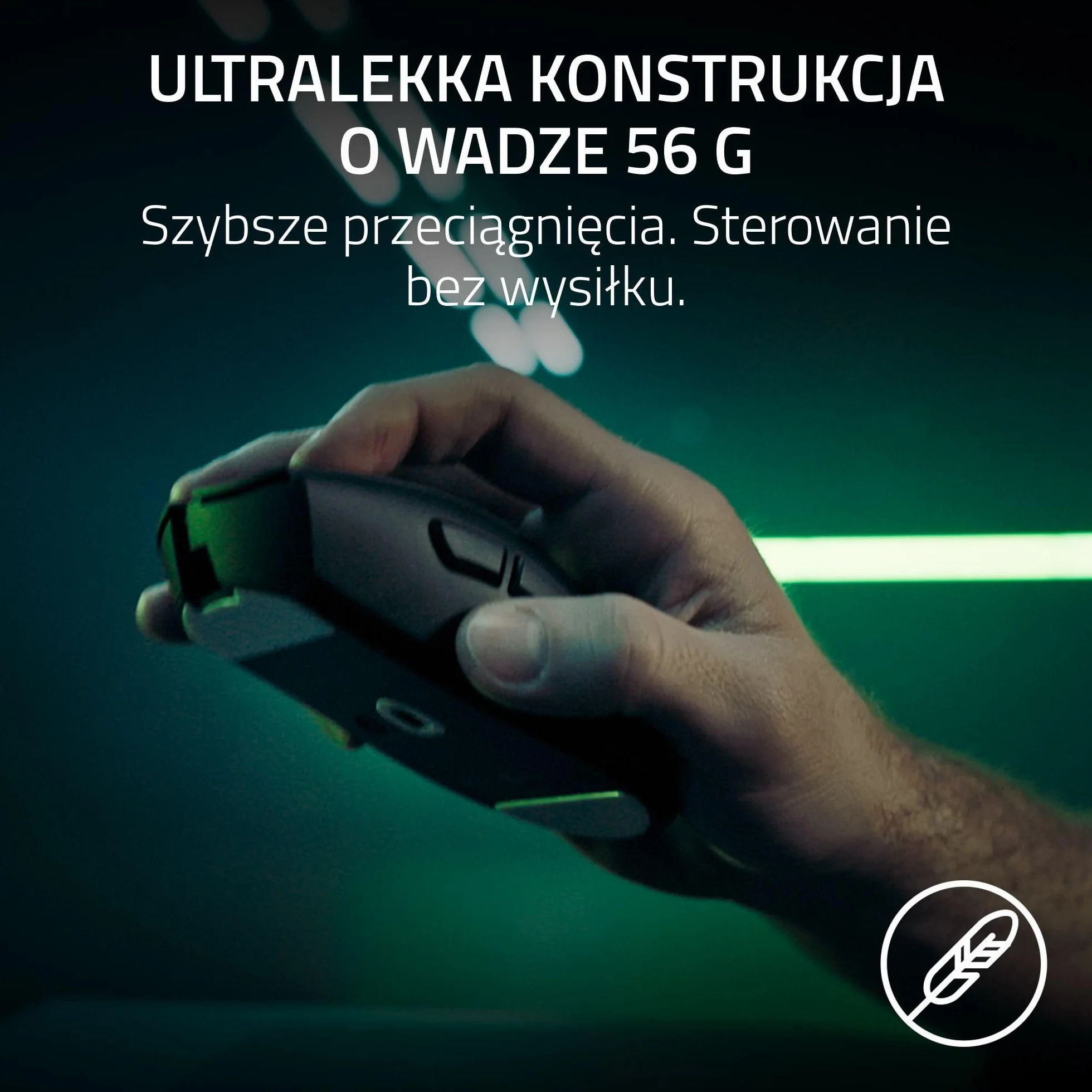 Razer DeathAdder V4 Pro - ultralekka bezprzewodowa ergonomiczna mysz sportowa - 56 g - 2,4 GHz Hyperspeed - czujnik Focus Pro 45K - 8K Hz Polling - przełączniki optyczne Gen-4 - PC/Mac | Czarny
