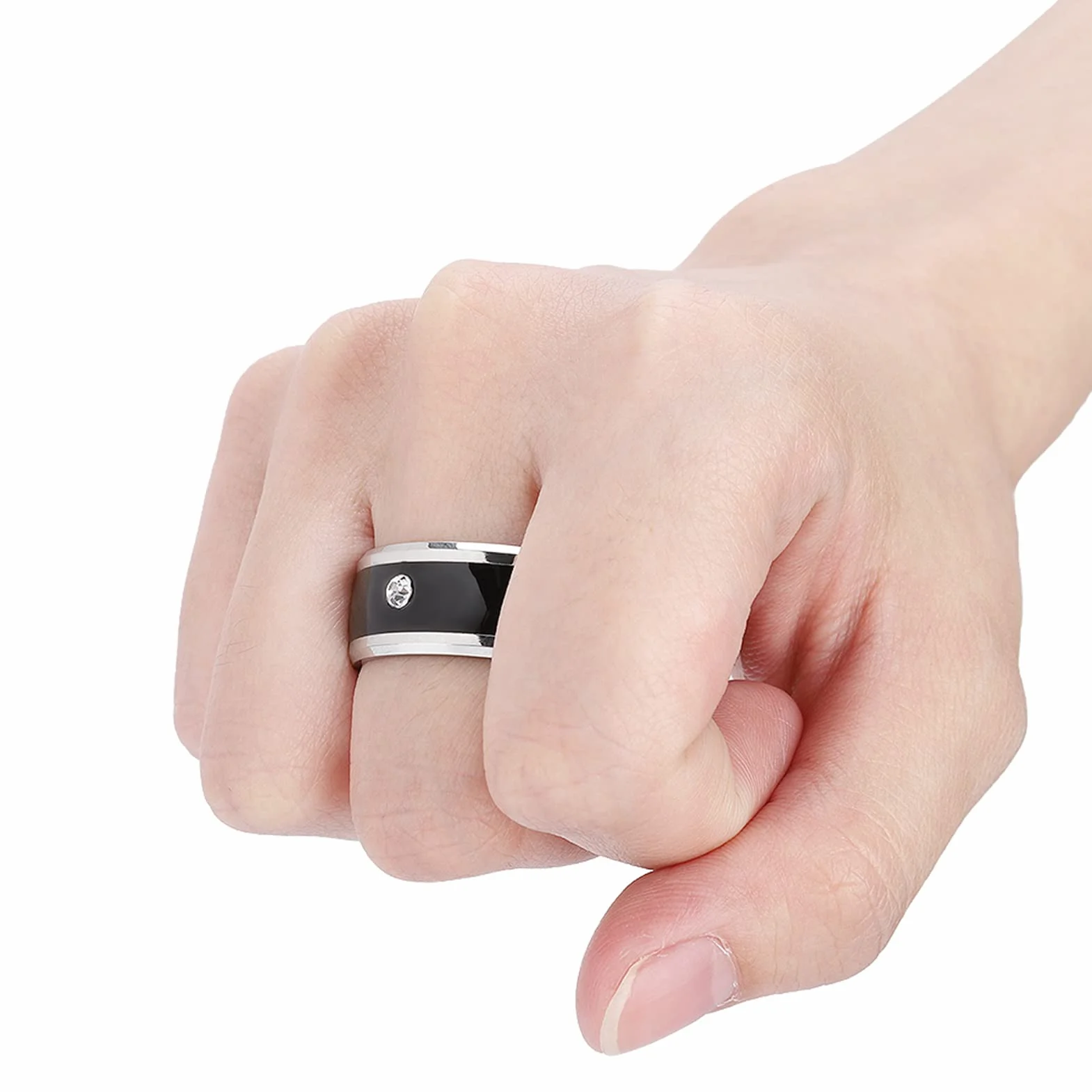 Uniwersalne Inteligentne Pierścienie NFC do Telefonów Komórkowych, Wielofunkcyjne Urządzenie do Noszenia Smart Ring Magic, Wodoodporne Urządzenie do Noszenia NFC Ring Smart Magic