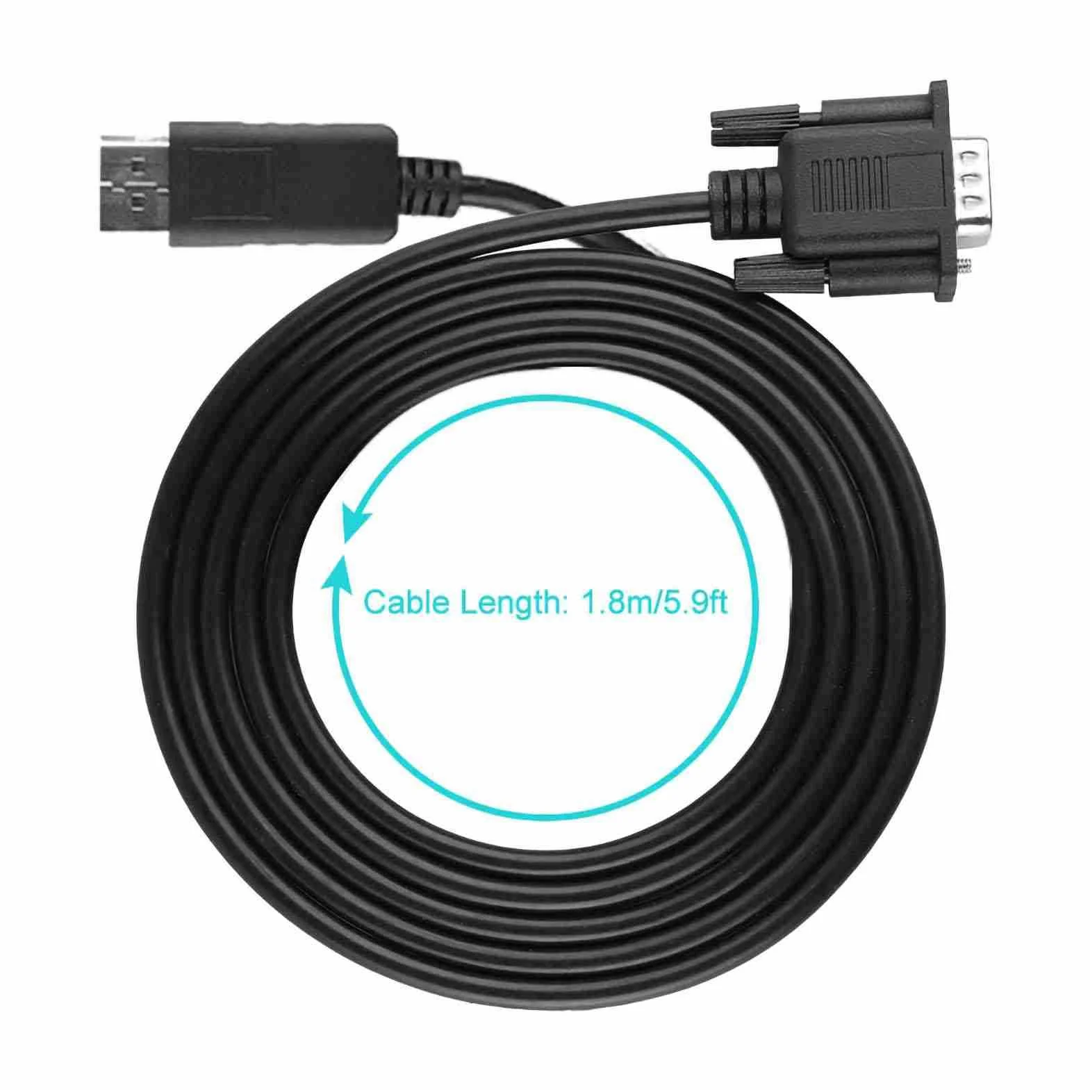 Sonew Adapter DisplayPort na VGA, 1,8 m 1080P HD Mini Dp na VGA konwerter kabla do laptopa PC