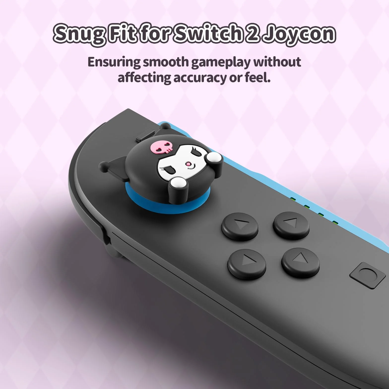 Nakładki na gałki kompatybilne z Nintendo Switch 2, Silikonowe nakładki na drążki dla Switch 2025, 4 szt.