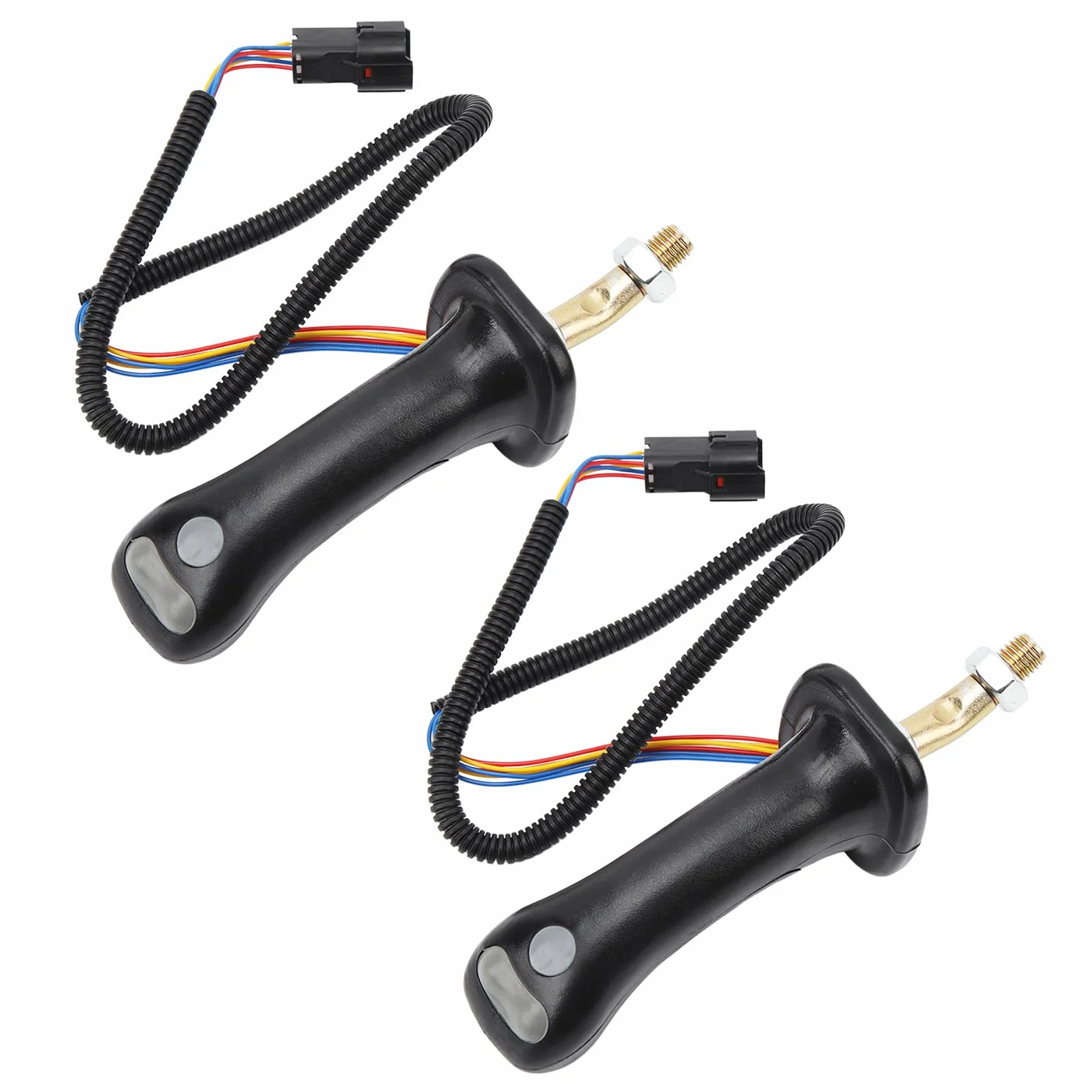 2 szt. Przycisk Uchwyt do Koparki Joystick 3 Przycisk do Koparki Uchwyty Typu Joystick 6 Pin Stop Aluminium do Doosan DH DX150 215 225 300 370-9C