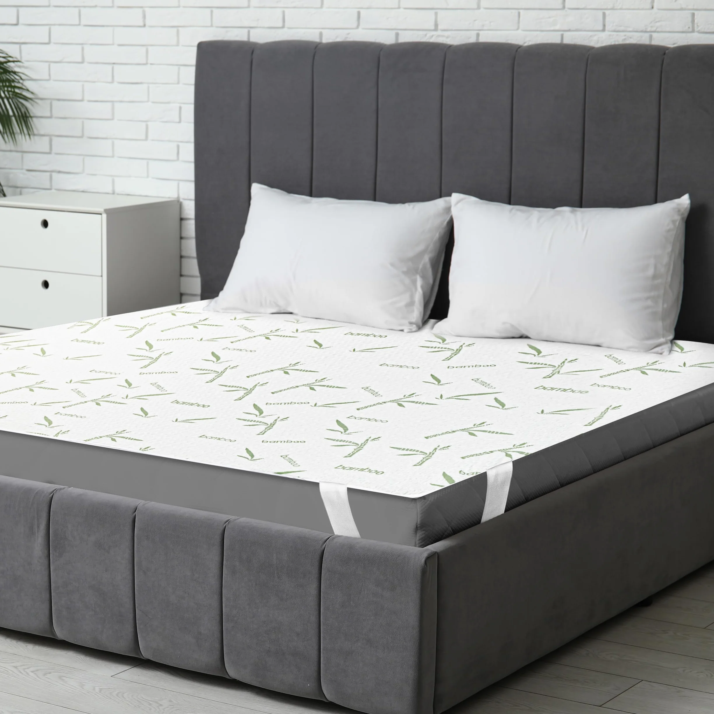 Utopia Bedding Wodoodporny Pokrowiec na Materac 140x200 Bambus Wiskoza OEKO-TEX