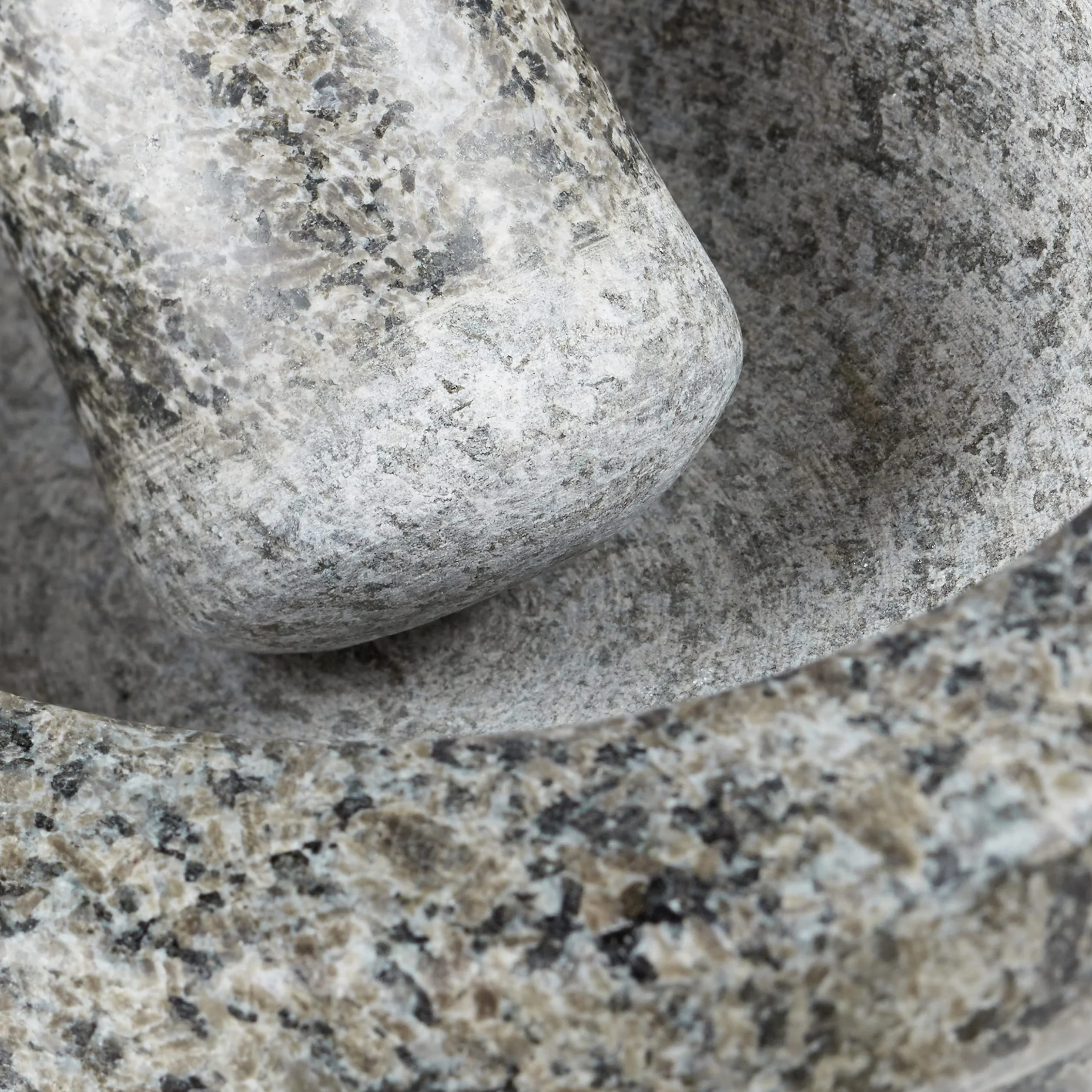 Relaxdays Moździerz, Granit, Szary, 17 cm