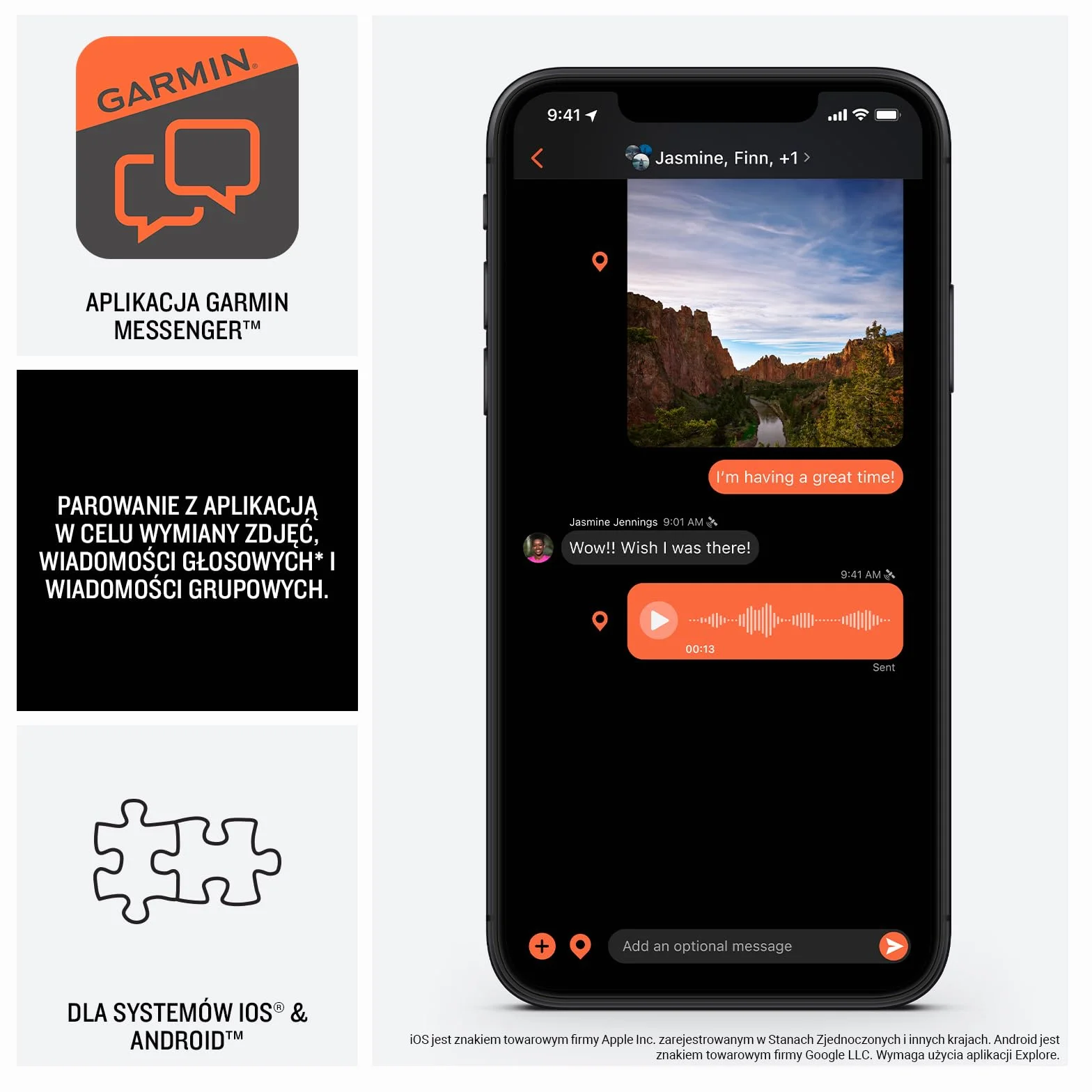 Garmin inReach Messenger Plus Kompaktowy Komunikator Satelitarny z Obsługą Wiadomości Multimedialnych Czerwony