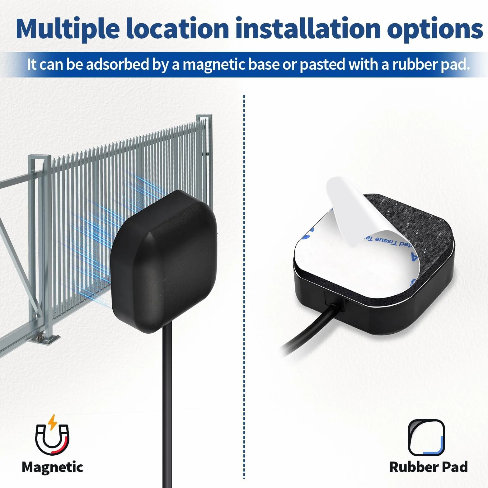 Bingfu Wodoodporny adapter samochodowy Fakra C Antena GPS z kablem przedłużającym 3 m/9,84 stóp do pojazdu z 3-5 V DC, kompatybilny z łodzią morską, lokalizatorem, urządzeniem śledzącym GPS w czasie