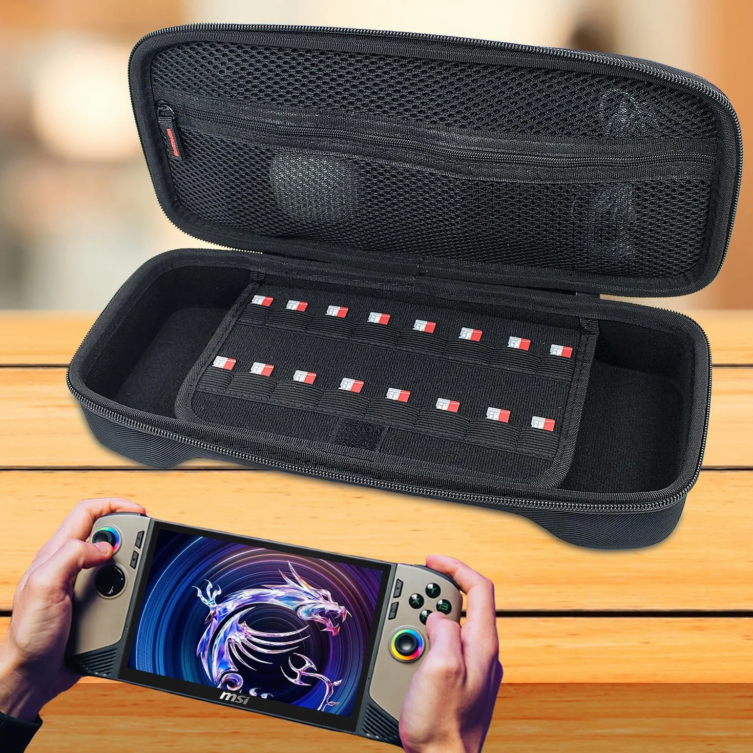 Twarde etui podróżne kompatybilne ze MSI Claw 8 AI+, Tylko Etui - YC84014