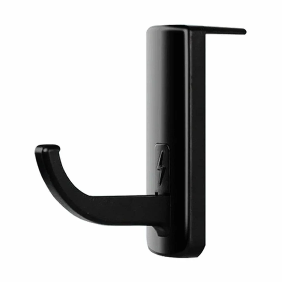 TECHLY 361728 Uchwyt na słuchawki Uniwersalny klej do monitorów i biurka Czarny (2 sztuk) Czarny