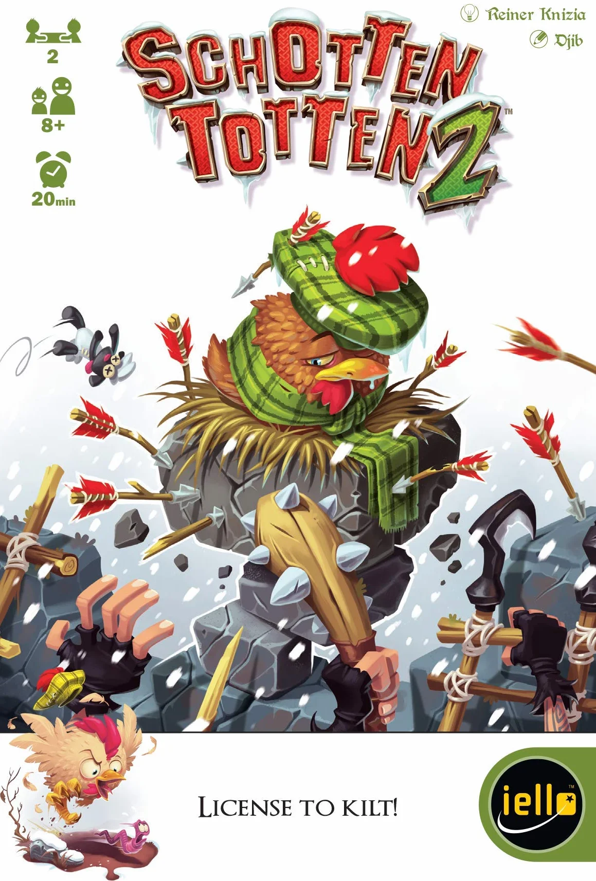 Iello, Schotten Totten 2, Board Game, Ages 8+, 2 Players, 20 mins Minutes Playing Time