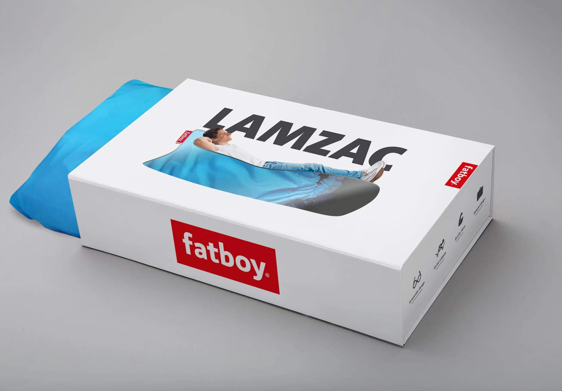 Fatboy Lamzac Aufblasbares Luftsofa Ocean Blue