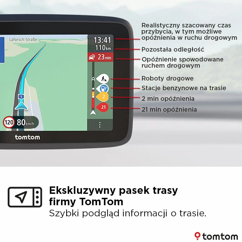 TomTom Nawigacja GO Classic 2gen. (ekran 6-cali, informacje o korkach, ostrzeżenia o fotoradarach na 3 mies., mapy UE, aktualizacje przez sieć Wi-Fi, asystent pasa oraz zintegrowany uchwyt)