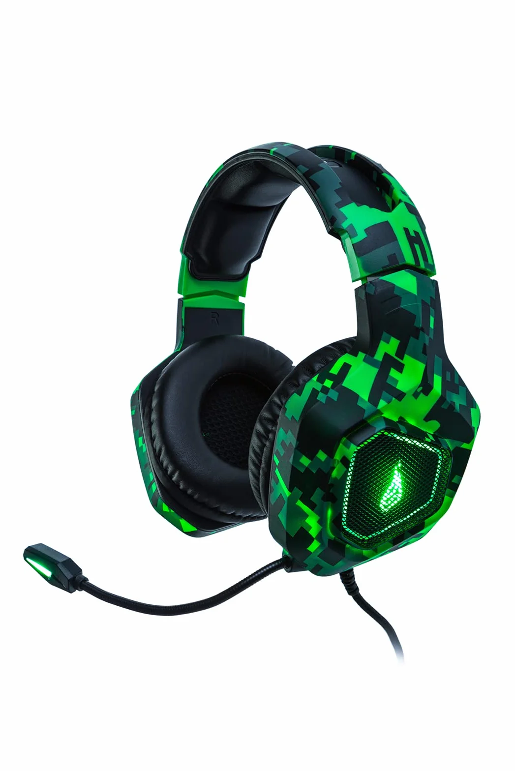 SureFire Skirmish Zestaw Słuchawkowy dla Graczy, do Komputera, PlayStation & Xbox, Słuchawki Gamingowe, 390 g, z Dźwiękiem Stereo 2.0 i Oświetleniem LED