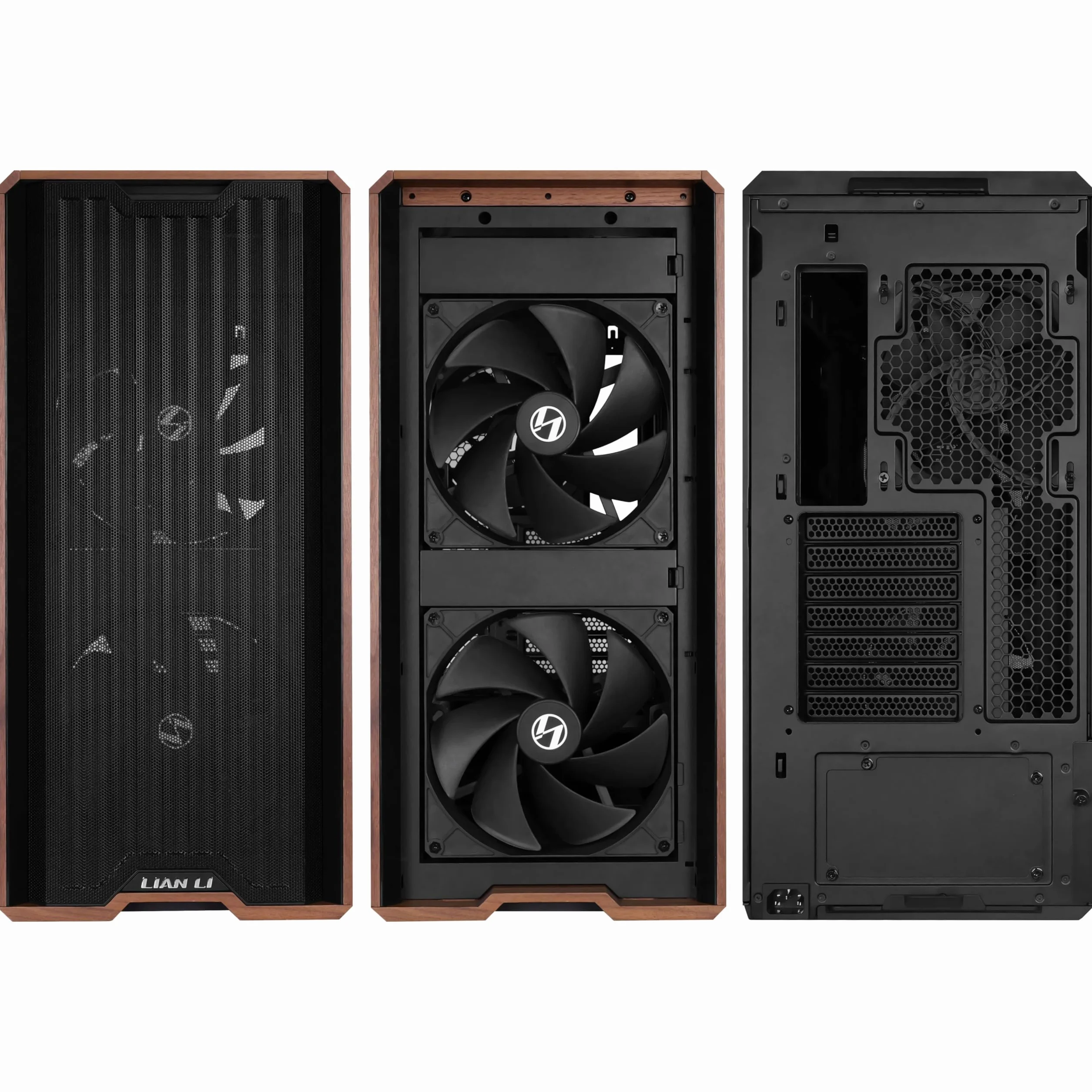 Lian Li LANCOOL 217 - Szafka komputerowa Mid-Tower/Gaming Cabinet - Czarny | Kompatybilny z ATX/Micro-ATX/Mini-ITX | 5 wstępnie zainstalowanych wentylatorów - G99.LAN217X.in