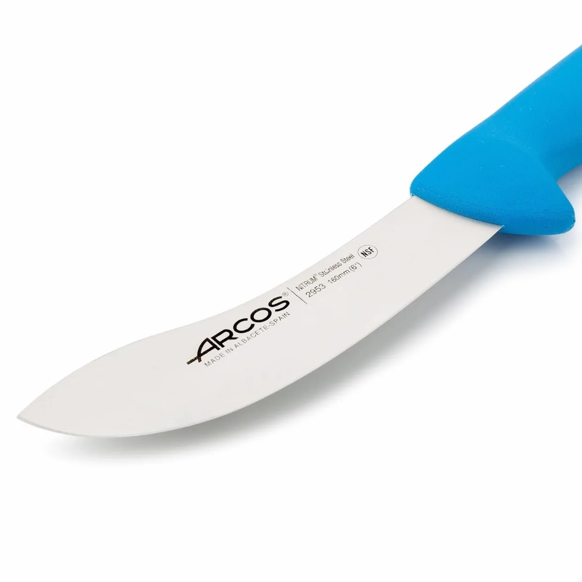 Arcos seria 295323 2900-skórny nóż nóż nitrm 160 mm (6,30 cala) - uchwyt polipropylenowy niebieski kolor, stal nierdzewna 18/8