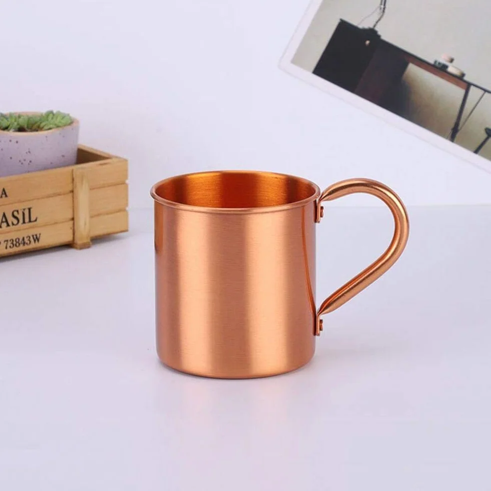 Miedziany kubek Moscow Mule 450 ml z litej miedzi