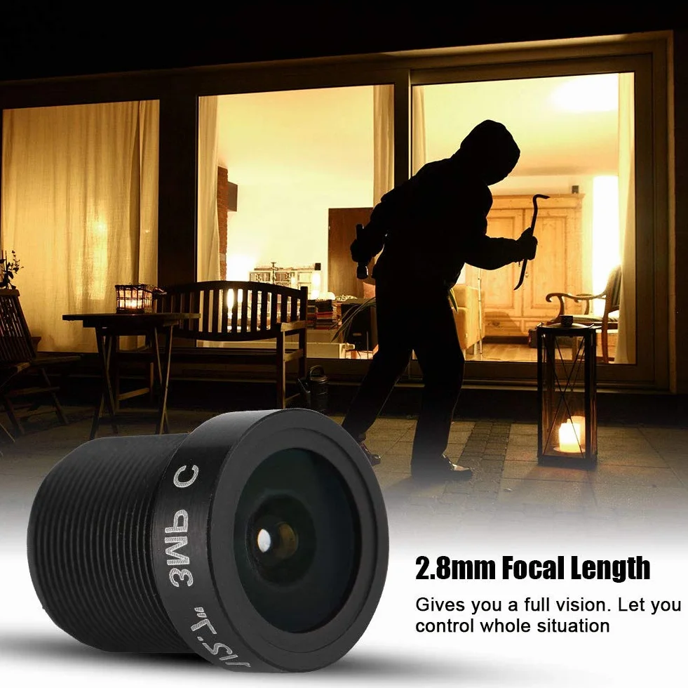 Tangxi Obiektyw kamery HD 3,0 megapikseli IP, 2,8 mm 1/3 cala IR CCTV M12 * 0,5 obiektyw pryzmatu do kamery sieciowej różne rodzaje modułów, w tym moduł IPC, moduł AHD, płyta główna z chipem analogowym
