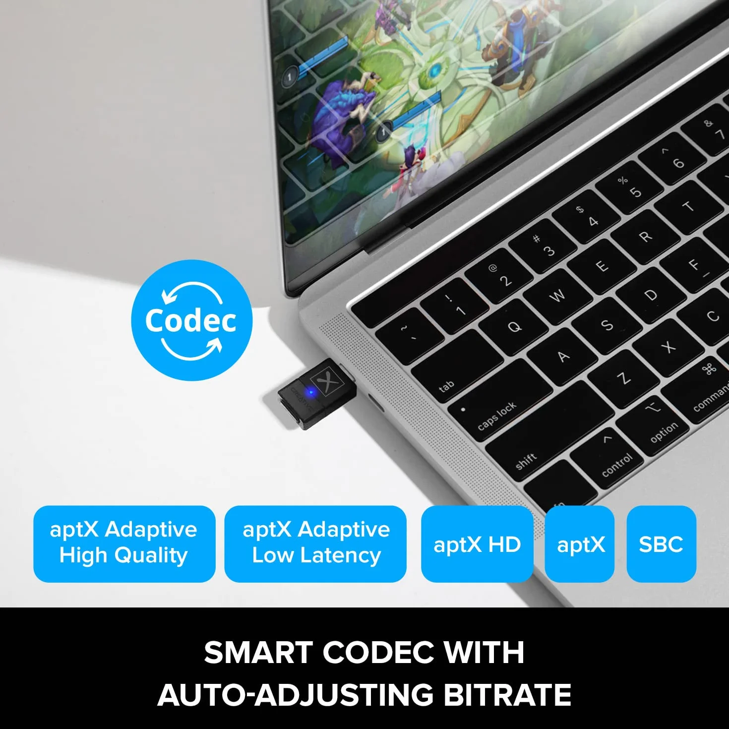 CREATIVE BT-W5 USB Smart Bluetooth 5.3 nadajnik audio, aptX Adaptive