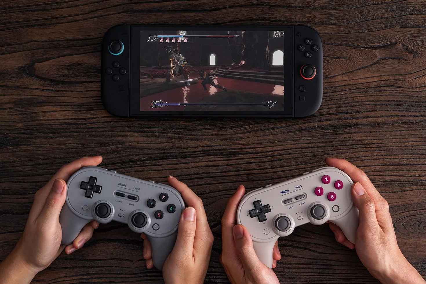 8BitDo Pro 3 Kontroler Bluetooth do Switch/Switch 2 – TMR Joysticki, wymienne przyciski ABXY, przyciski Pro Back, stacja ładująca, wyzwalacze Halla, do Windows, Apple, SteamOS, Android (G Classic)