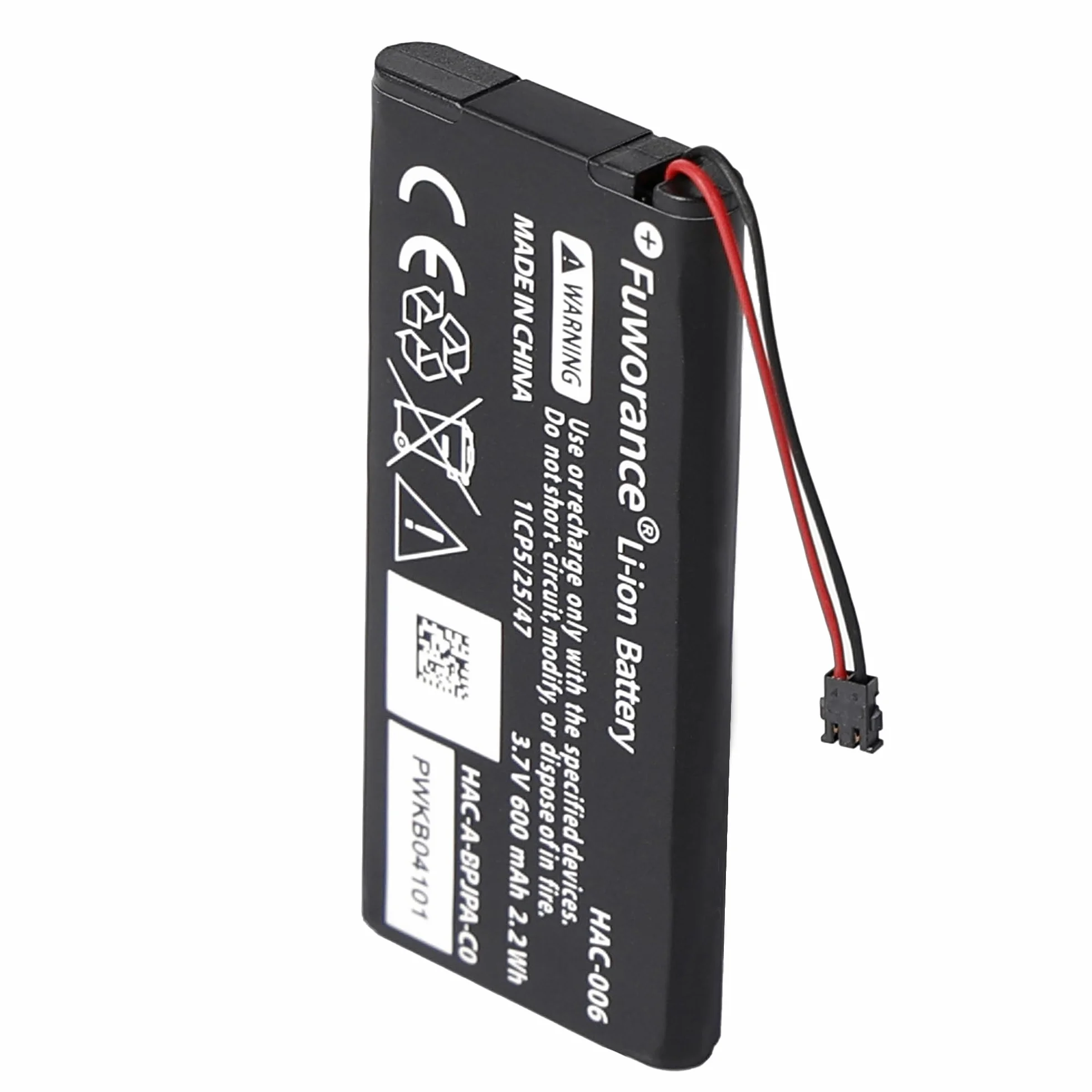 2 szt. Bateria 600 mAh, 3,7 V, kompatybilna z Nintendo Switch Joy-Con Controller HAC-006, HAC-015, HAC-016, HAC-A-JCL-C0, HAC-A-JCR-C0, lewa właściwa konsola do gier, wymienna bateria