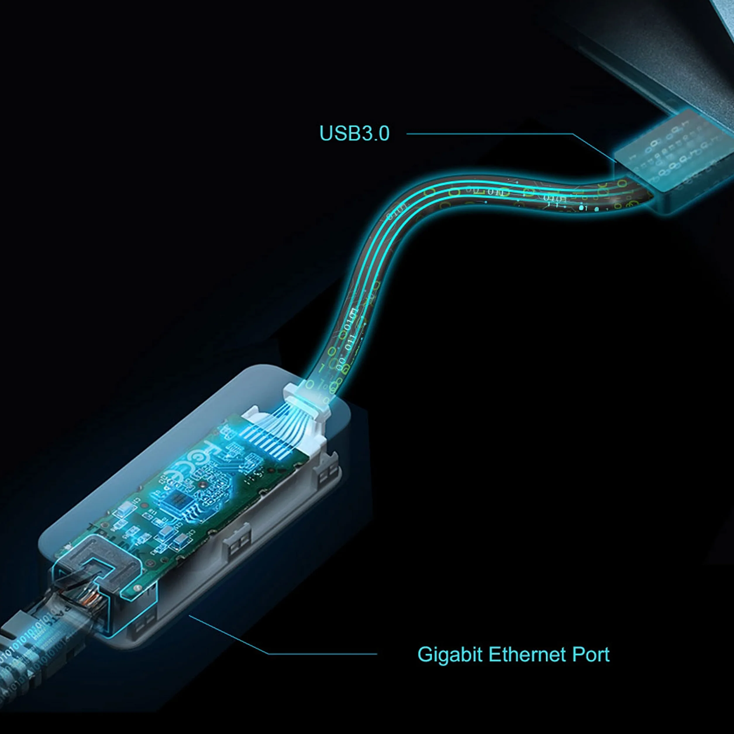 TP-Link UE306 | Adapter USB 3.0 do Ethernet 1000 Mb/s | Kompaktowy Design | Plug & Play | Kabel Składany | Kompatybilny z Windows/macOS/Linux/Chrome OS