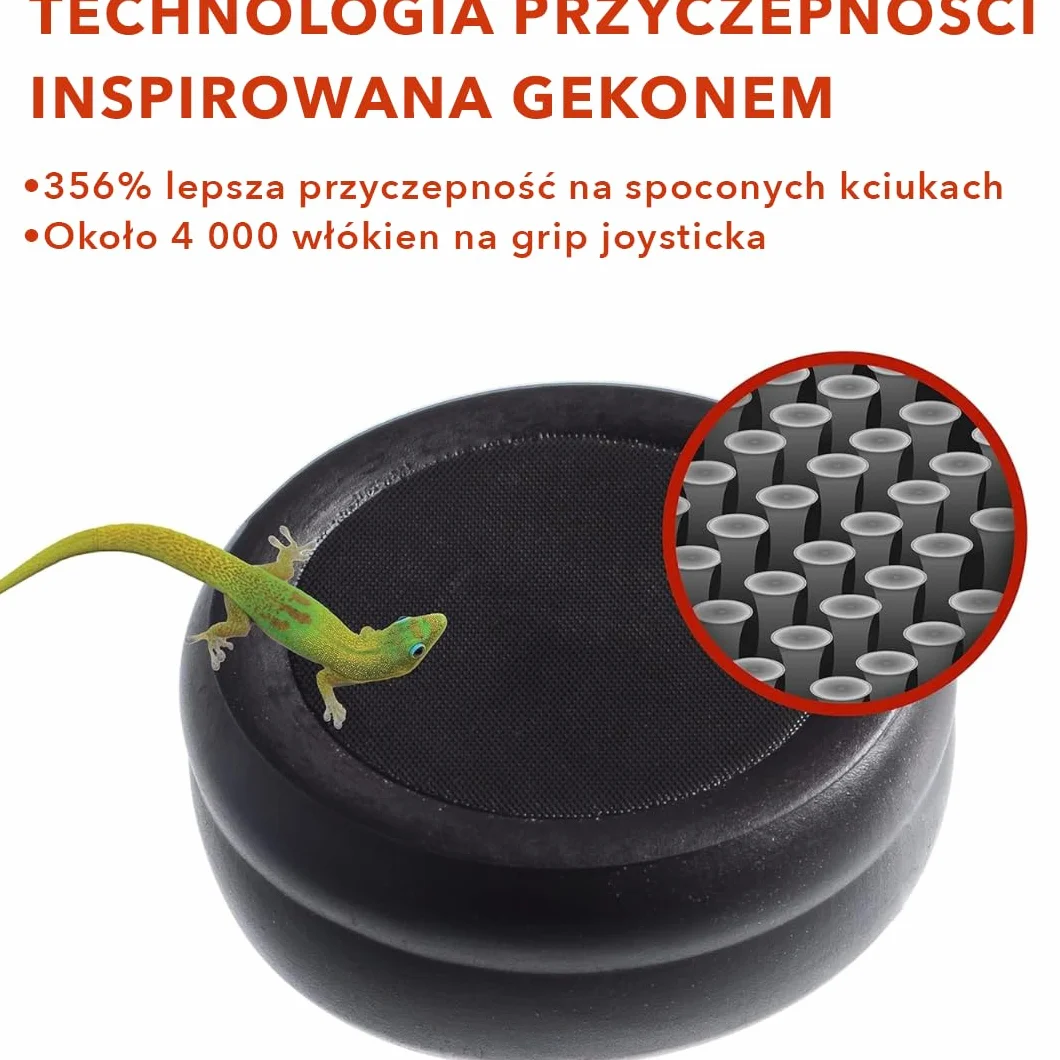 Setex Thumbstick Grip Cover – Antypoślizgowe Mikroteksturowane Nakładki Na Joystick Do PlayStation PS5, PS4, Xbox One, Switch Pro, Steam Deck – (1 Para) Czarna – Tylko Nakładki Na Grip