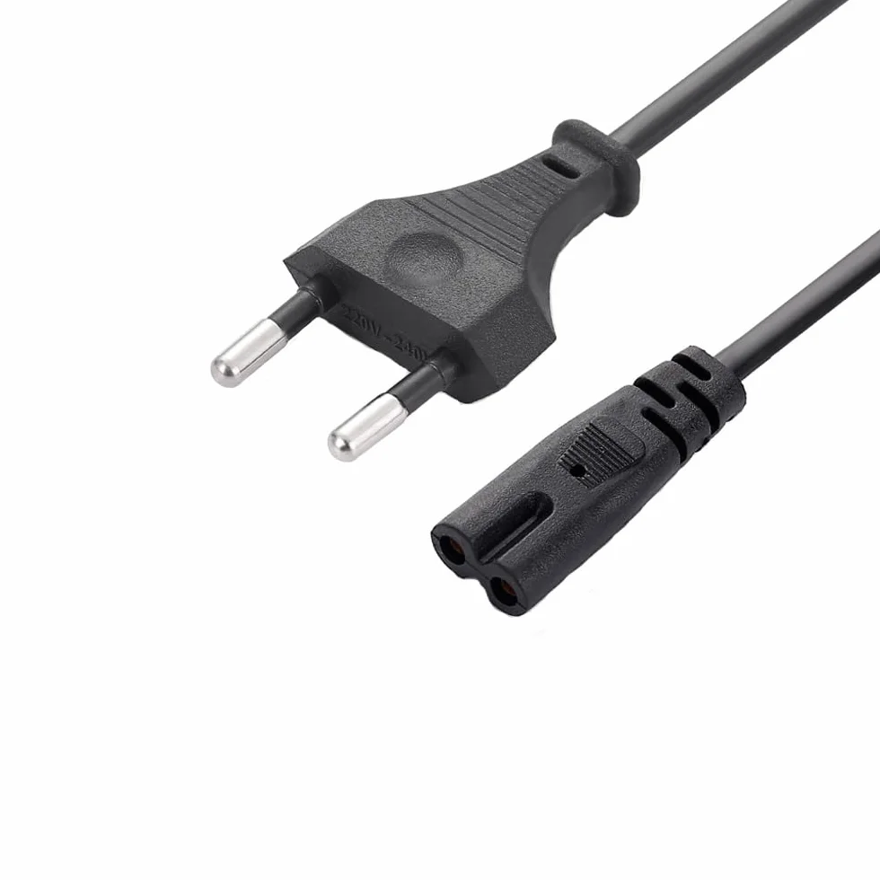 Kabel Zasilający AC do Xbox One S/X, Series XSX/S - 2 m EU Wtyczka 2-Pinowa