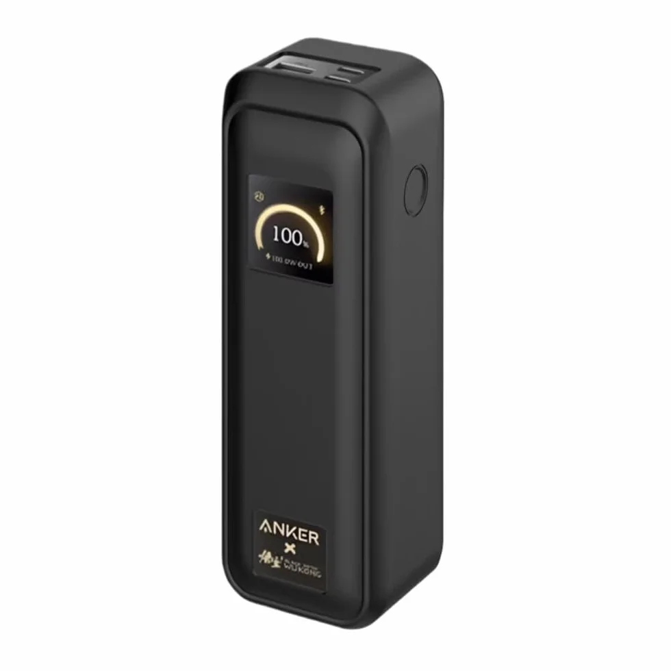 FTRONGRT Etui kompatybilne z Anker Prime 220W Power Bank, pełna ochrona, pyłoszczelne, zapobiegające upadkom, silikonowa osłona ochronna, czarne