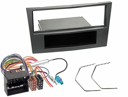 1 Din zestaw do zabudowy radia osłona kabel przyłącza radia adapter antenowy do Opel Astra H 2004-2010 Metallic