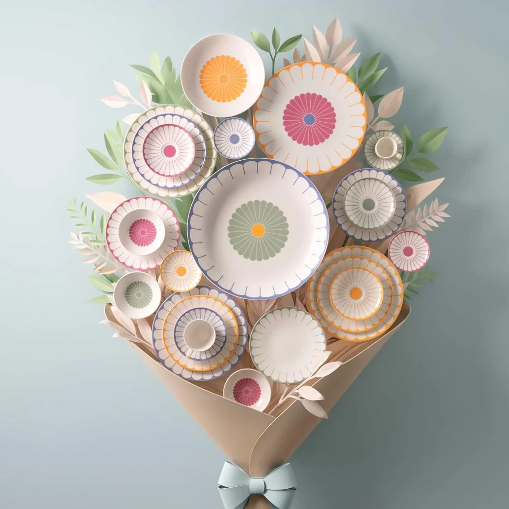 Villeroy & Boch - Fleur vert spodek do filiżanki do espresso zielony, do zmywarki i mikrofalówki, podstawka pod filiżankę espresso, talerzyk serwowania, kwiatowy wzór, porcelana Premium