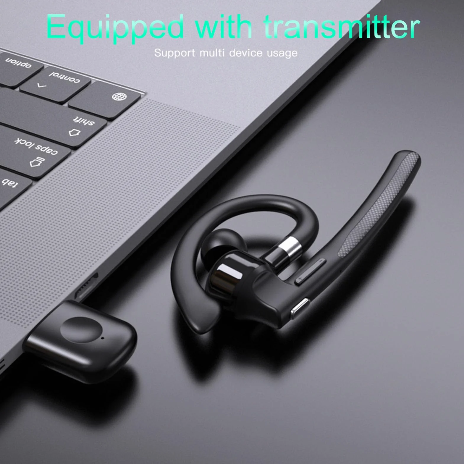 LICAEVEY Zestaw Słuchawkowy Bluetooth V5.4, Bezprzewodowa Słuchawka Bluetooth z 500 MAh Obudowa ładowania 6 Godzin Rozmowy Wbudowany w Hałas Anulując Słuchawki Podwójne Mikrofon dla