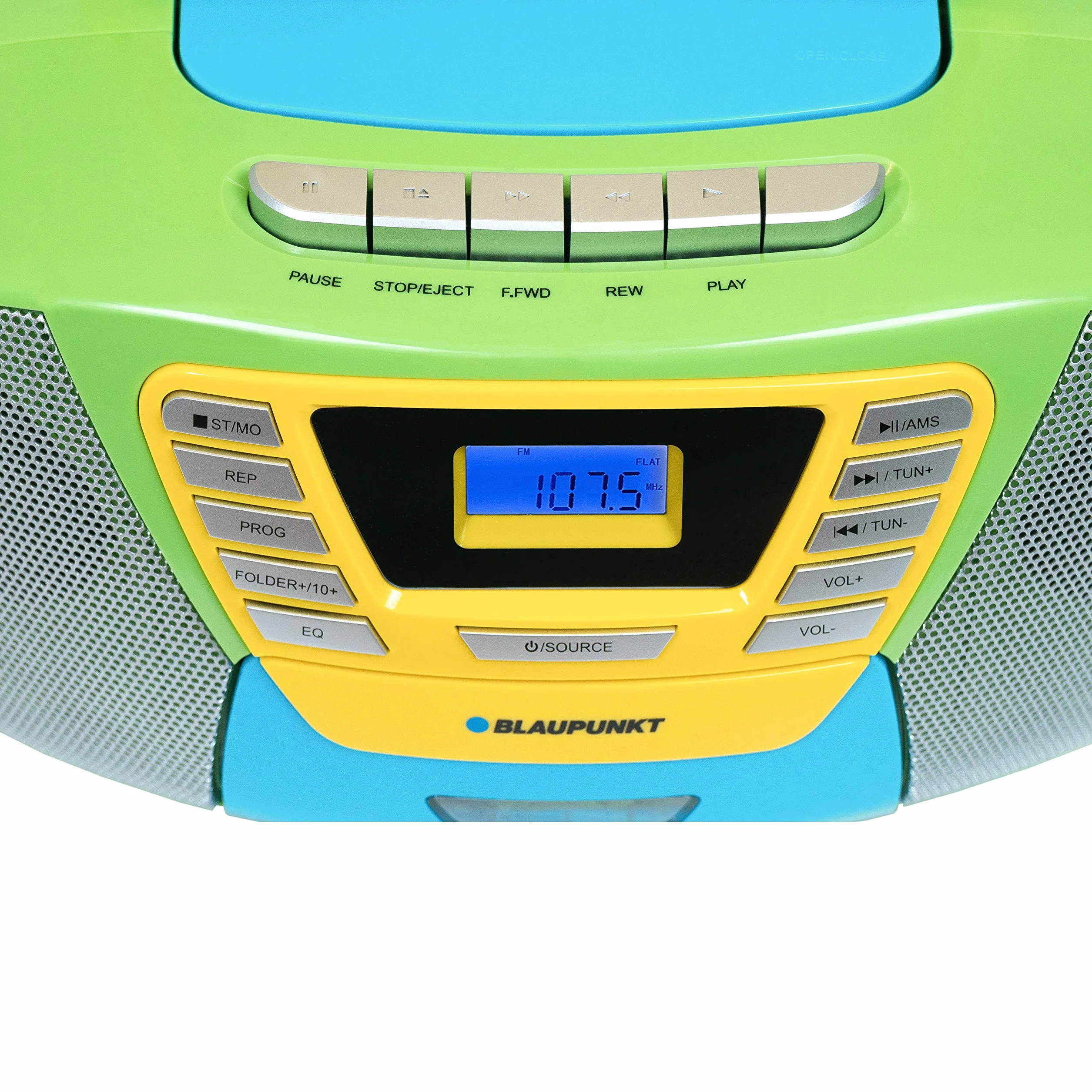 Blaupunkt B 120 MC przenośny odtwarzacz z Bluetooth | magnetofon | funkcja audiobooka | odtwarzacz CD z USB | małe radio | Aux In | radio PLL FM | kolorowy