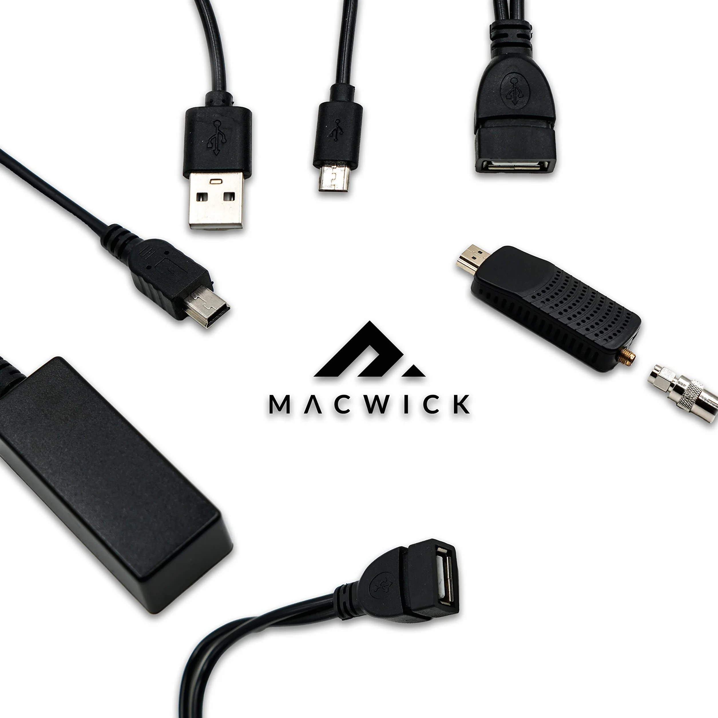 Macwick Dekoder telewizji cyfrowej DVB-T2 tylko naziemny 2025-2026 BEZ TV-SAT, 1080P H265 HEVC, HD HDMI USB połączenie funkcja PVR, niewidoczne nano, pilot na podczerwień 2 w 1, sprawdź kompatybilność