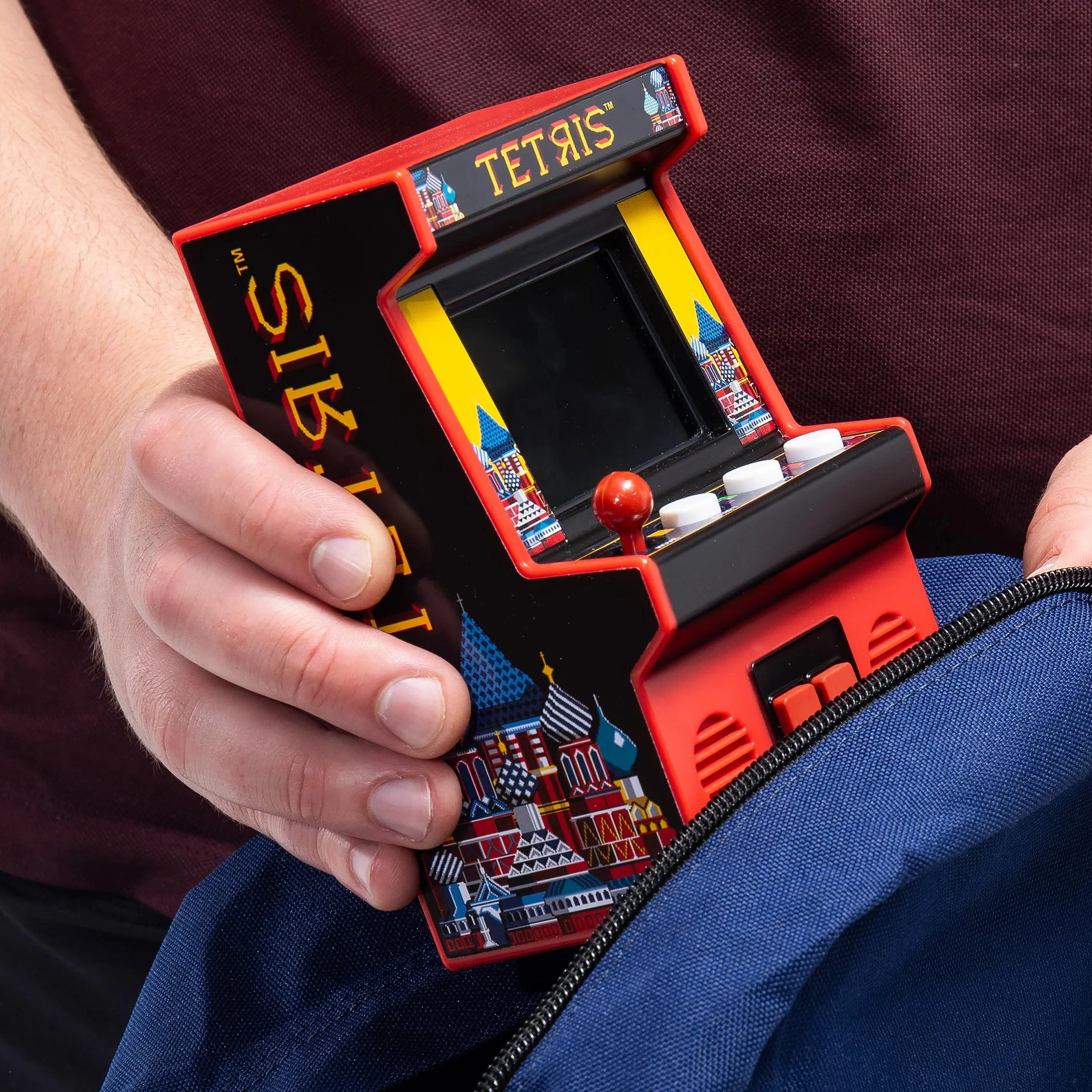 Arcade Classics Tetris, klasyczna gra zręcznościowa retro z kolorowym ekranem TFT, miniaturowa replika