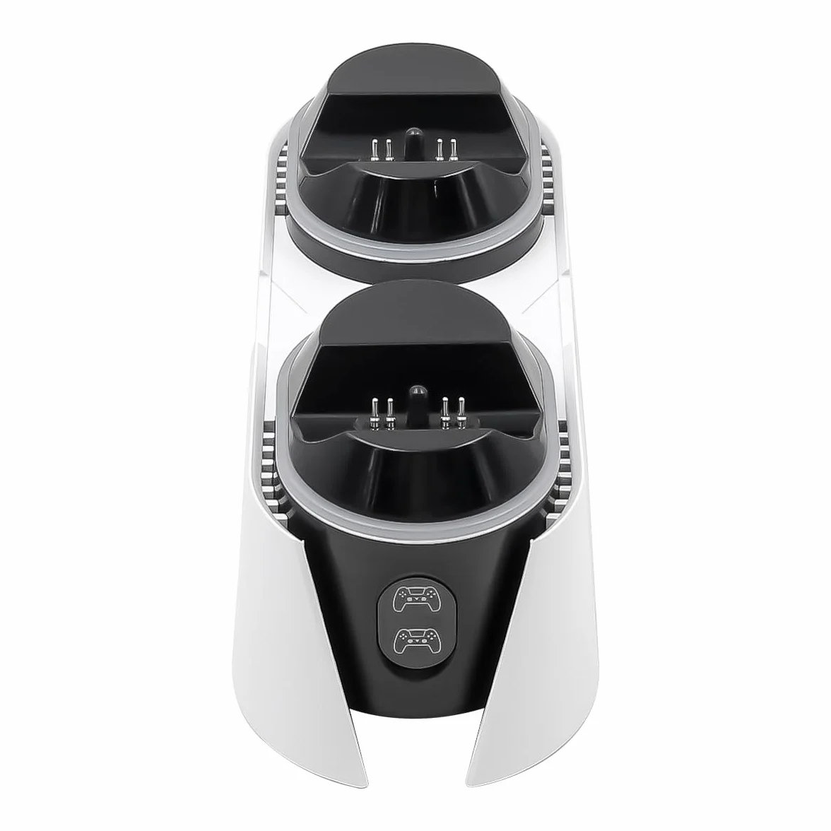 POFET stacja ładująca PS5 do kontrolera PS5 DualSense, stacja ładująca ze wskaźnikami RGB LED, wersja Tri-Protection RGB