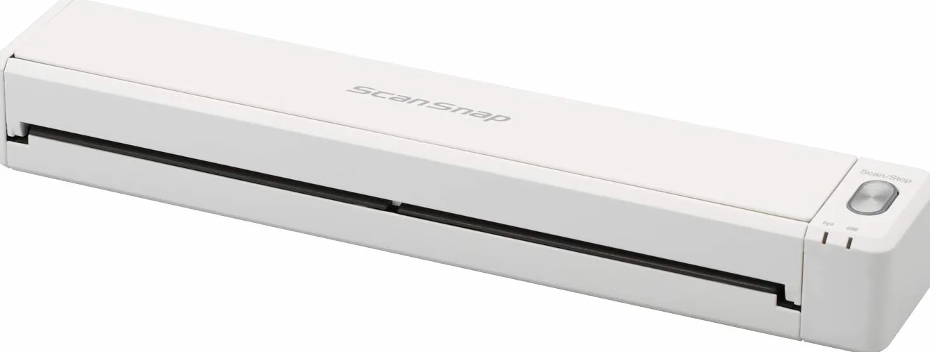 ScanSnap iX100 Blanc - Scanner Portable de Documents - Scanner Rechargeable, A4, sans Fil avec WiFi et USB