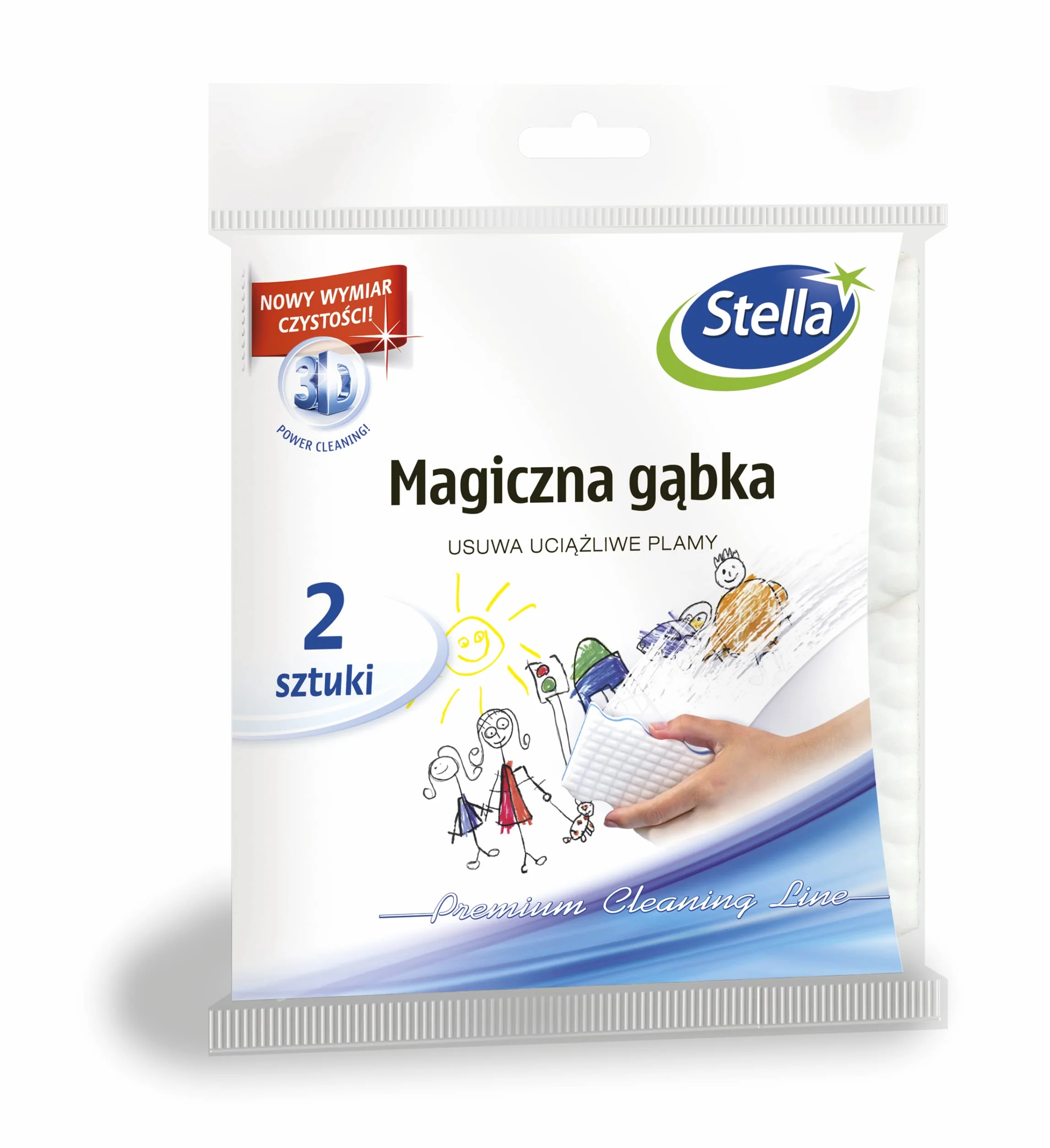 Stella Pack Stella Gąbka do Czyszczenia, Szary, M