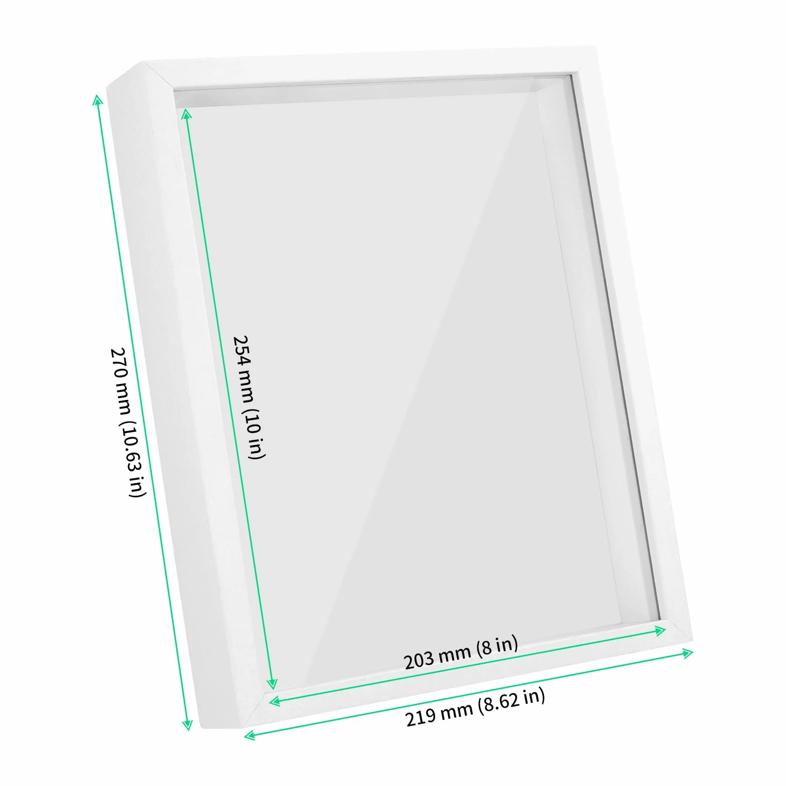 FUNSUEI 3 sztuki ramek 3D do wype?nienia, 3 cm, g??boko?? 3D, drewniana ramka na przedmioty, 21,9 x 27 cm, bia?a, g??boka, do samodzielnego nape?niania, dekoracji, na wesele, prezent