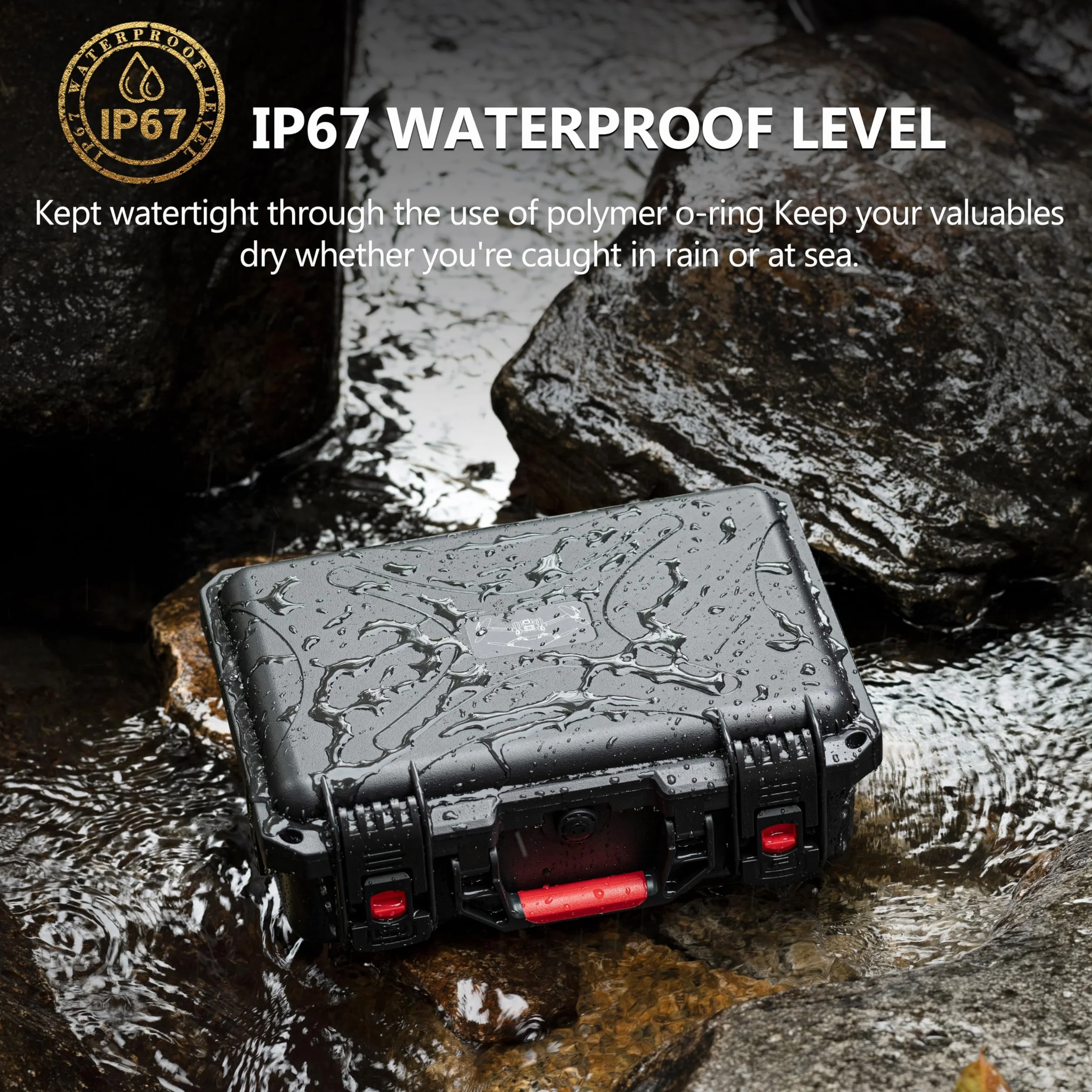 STARTRC Mini 4 Pro Etui wodoodporne, twarde etui do akcesoriów DJI Mini 3 Pro/Mini 3, torba podróżna do DJI Mini 4 Pro Fly More Combo (kontroler RC2/RC/N1/N2)