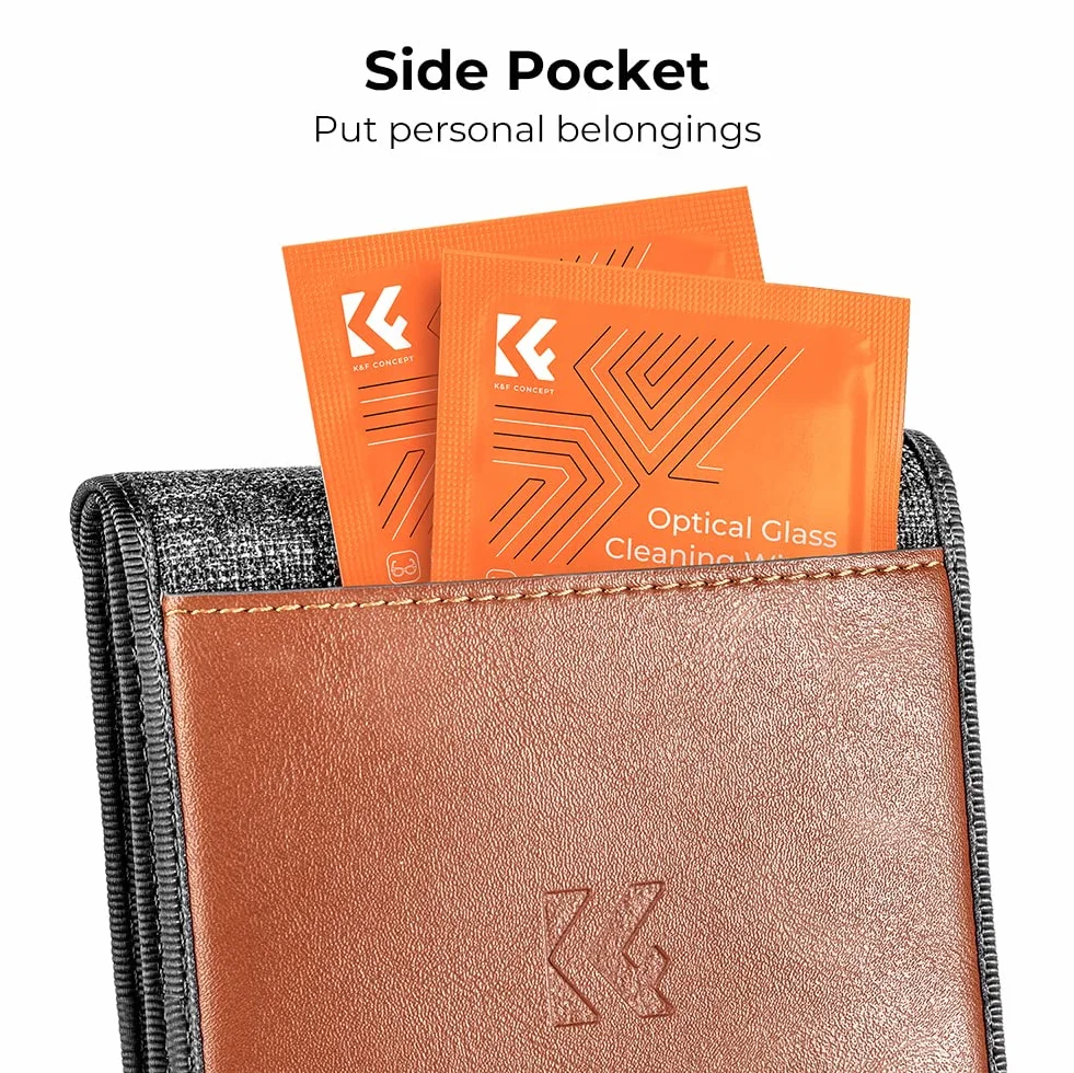 K&F Concept Osłona filtra obiektywu, szary, S, Dodatkowa torba
