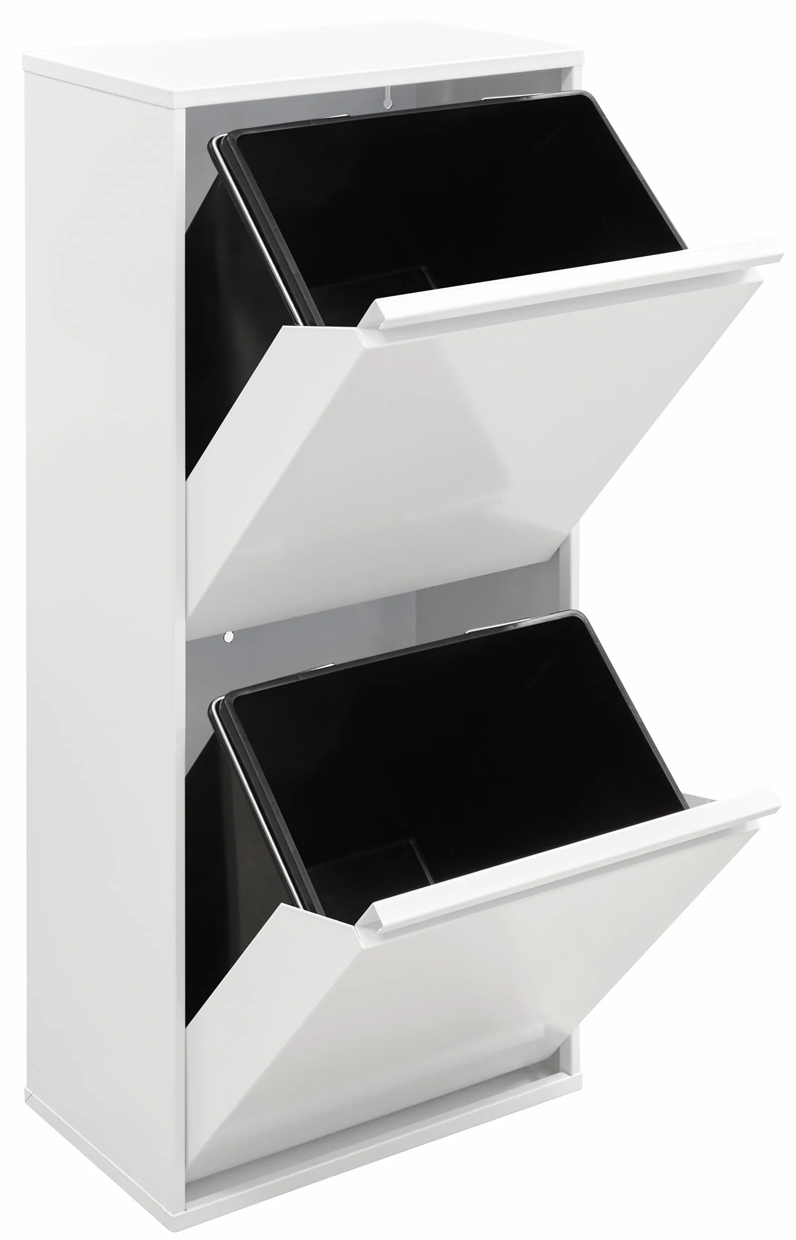 Arregui Basic CR401-B2 Kosz na śmieci 2 x 23 l (46 l) do recyklingu biały