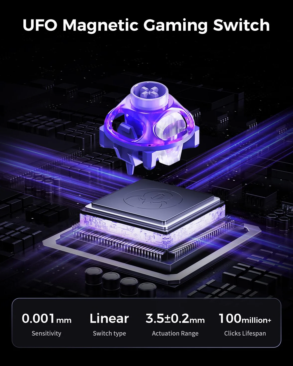 GravaStar Mercury V60 Pro klawiatura do gier HE