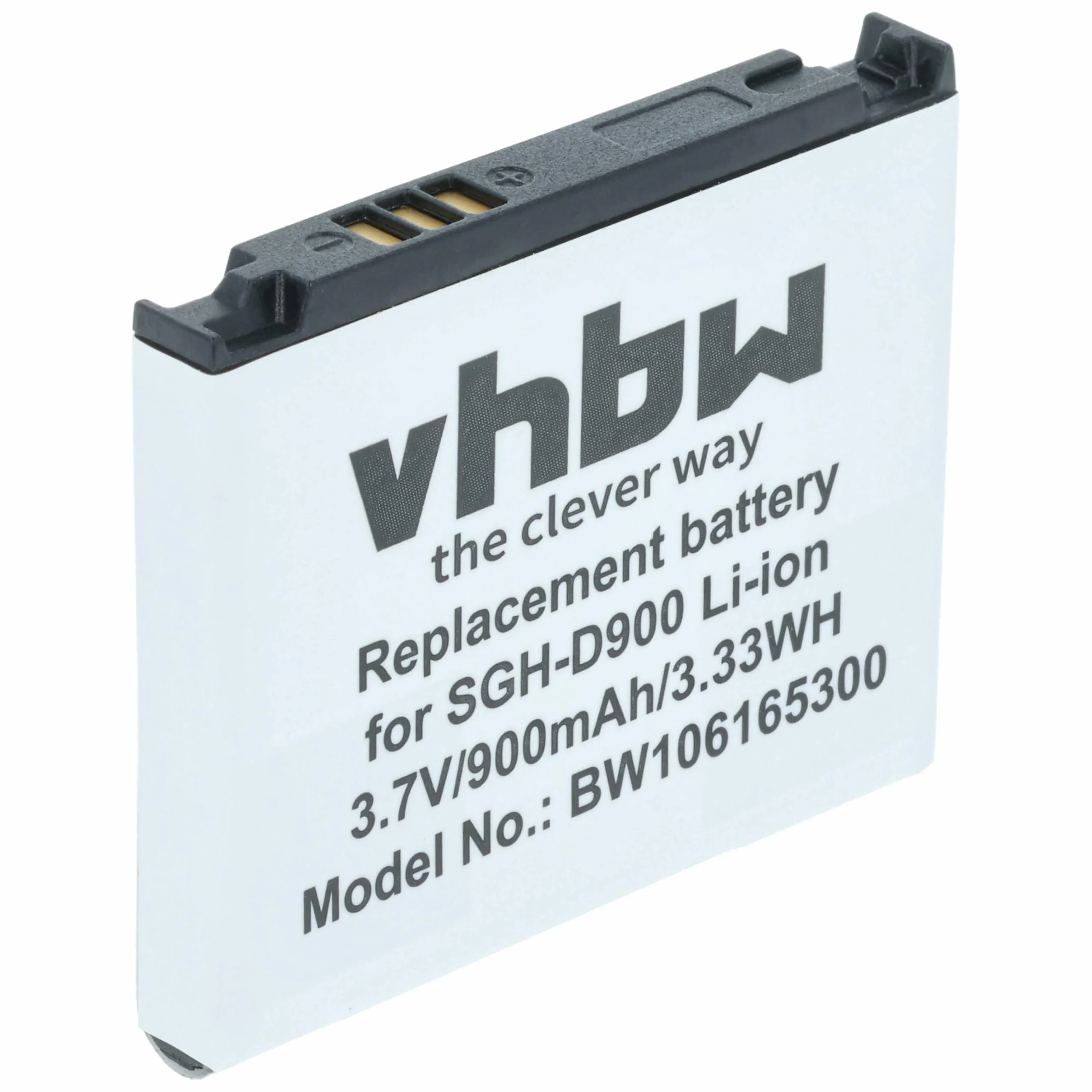 vhbw bateria nadaje się do SAMSUNG SGH-D900e SGH-D 900e telefon komórkowy smartfon zastąpiony Samsung AB503442CE, AB503442CU(600mAh, 3,7V, Li-Ion)